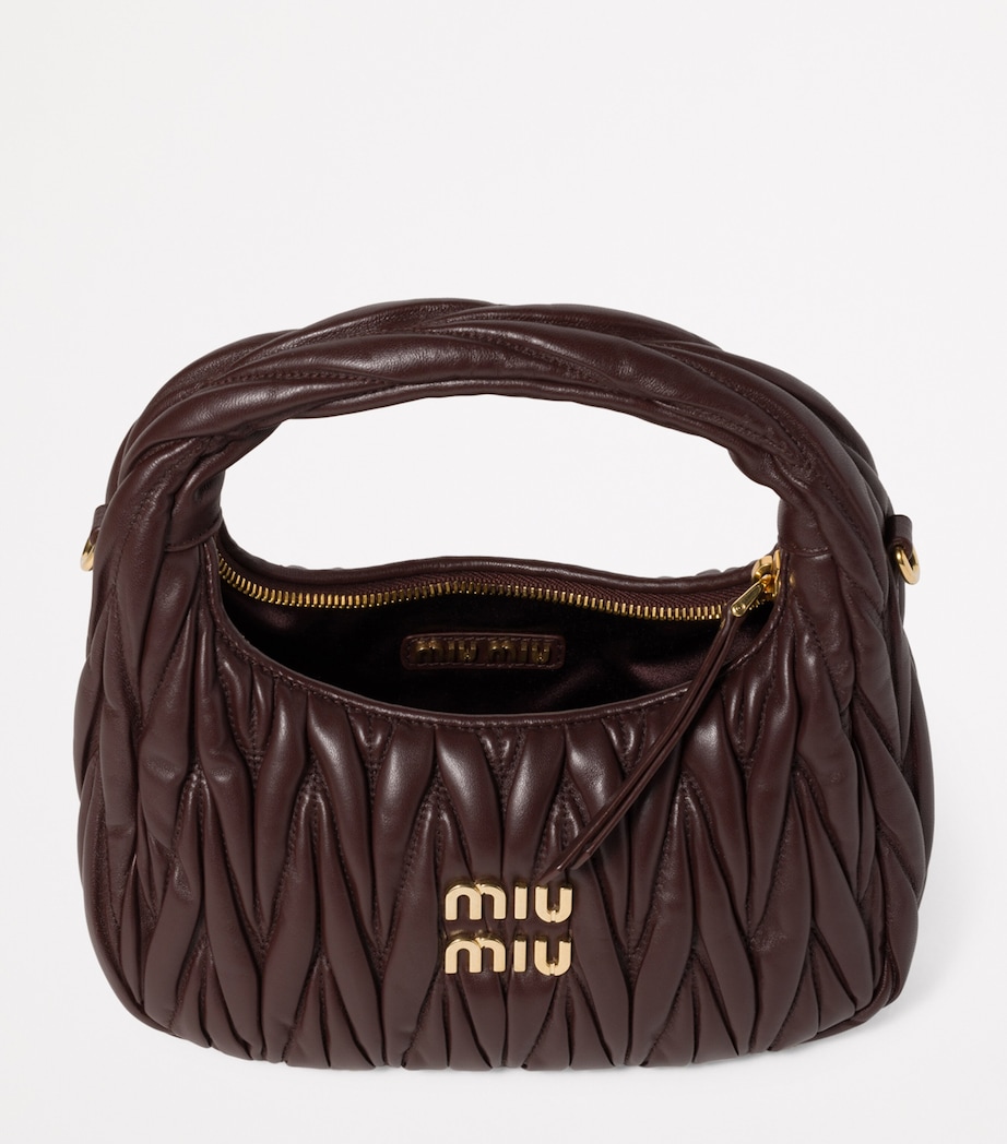 Matelassé Leather Wander Top-Handle Bag F0NBL Image 6