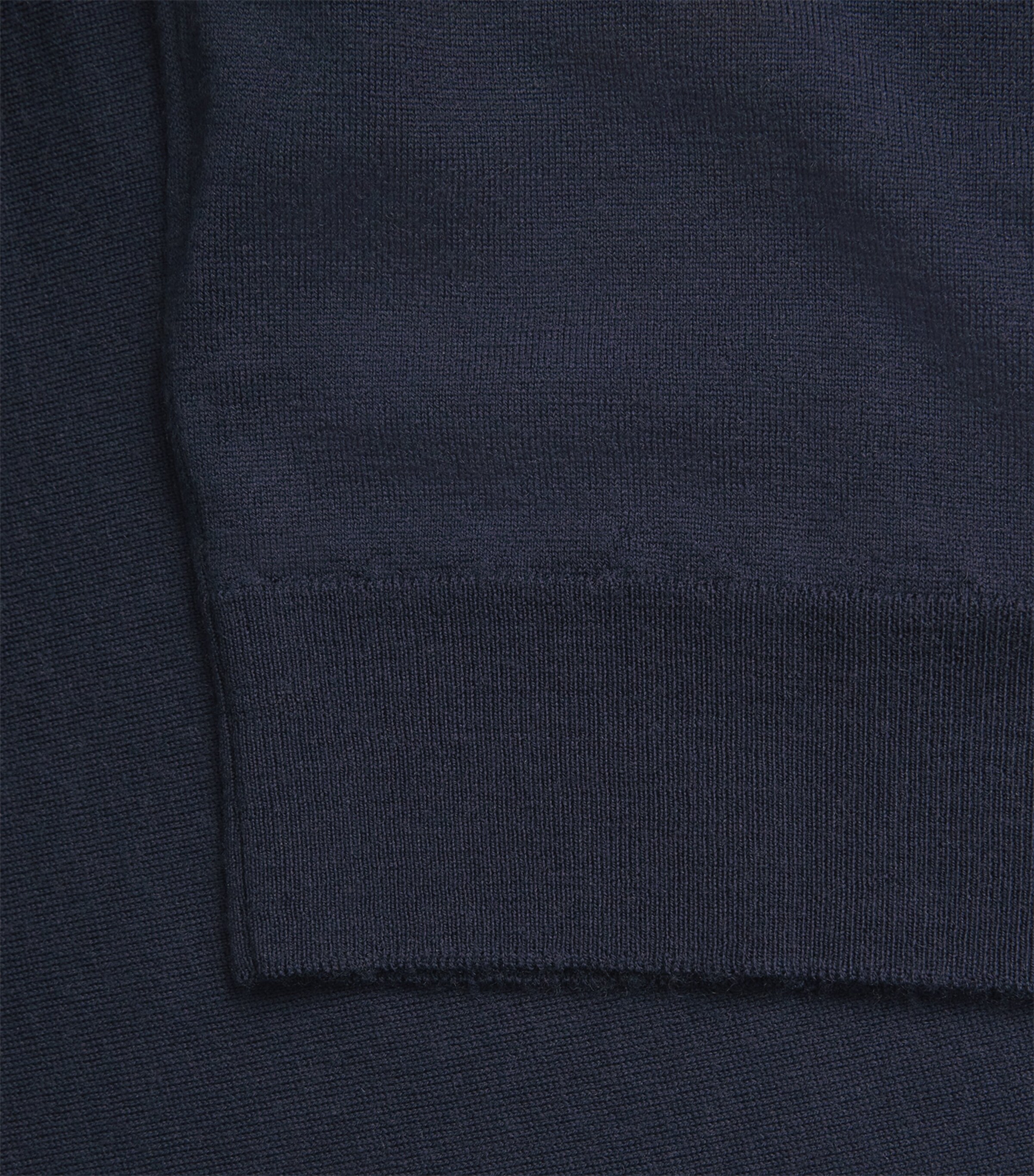 Alan Scott Mens Superfine Merino Wool Rollneck Sweater Midnight Image 6