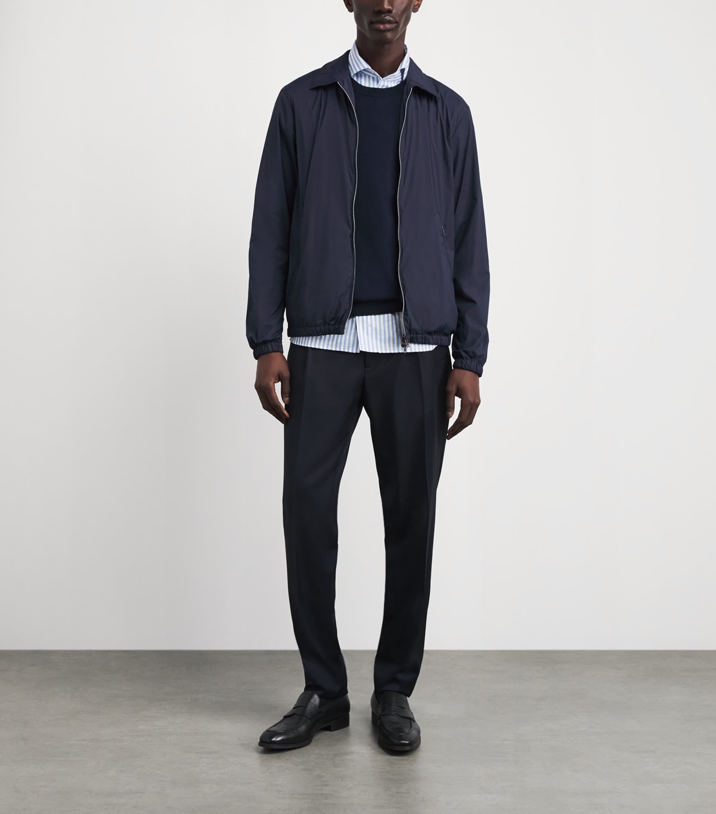 Stretch-Shell Bomber Jacket 9201 BLU NAVY Image 2