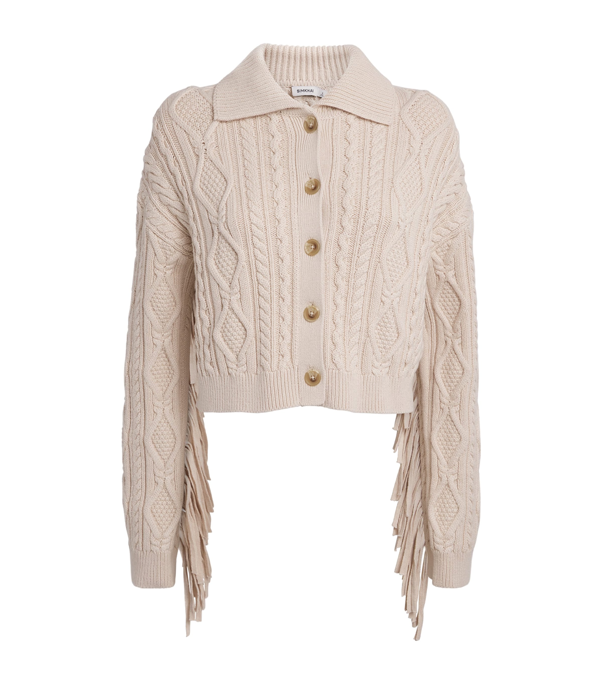 Simkhai Cotton-wool Virginia Cardigan In White