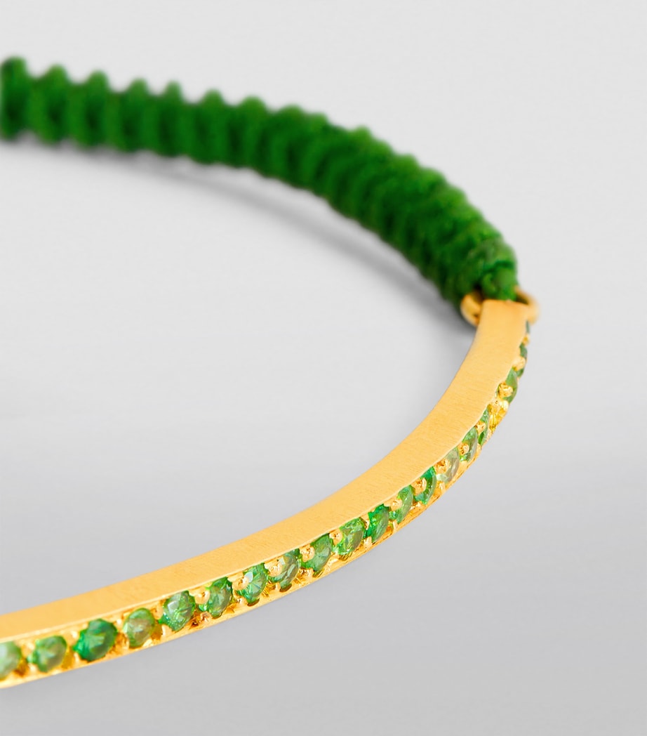 Yellow Gold and Emerald Toggle Bracelet GOLD / SILVER Image 2