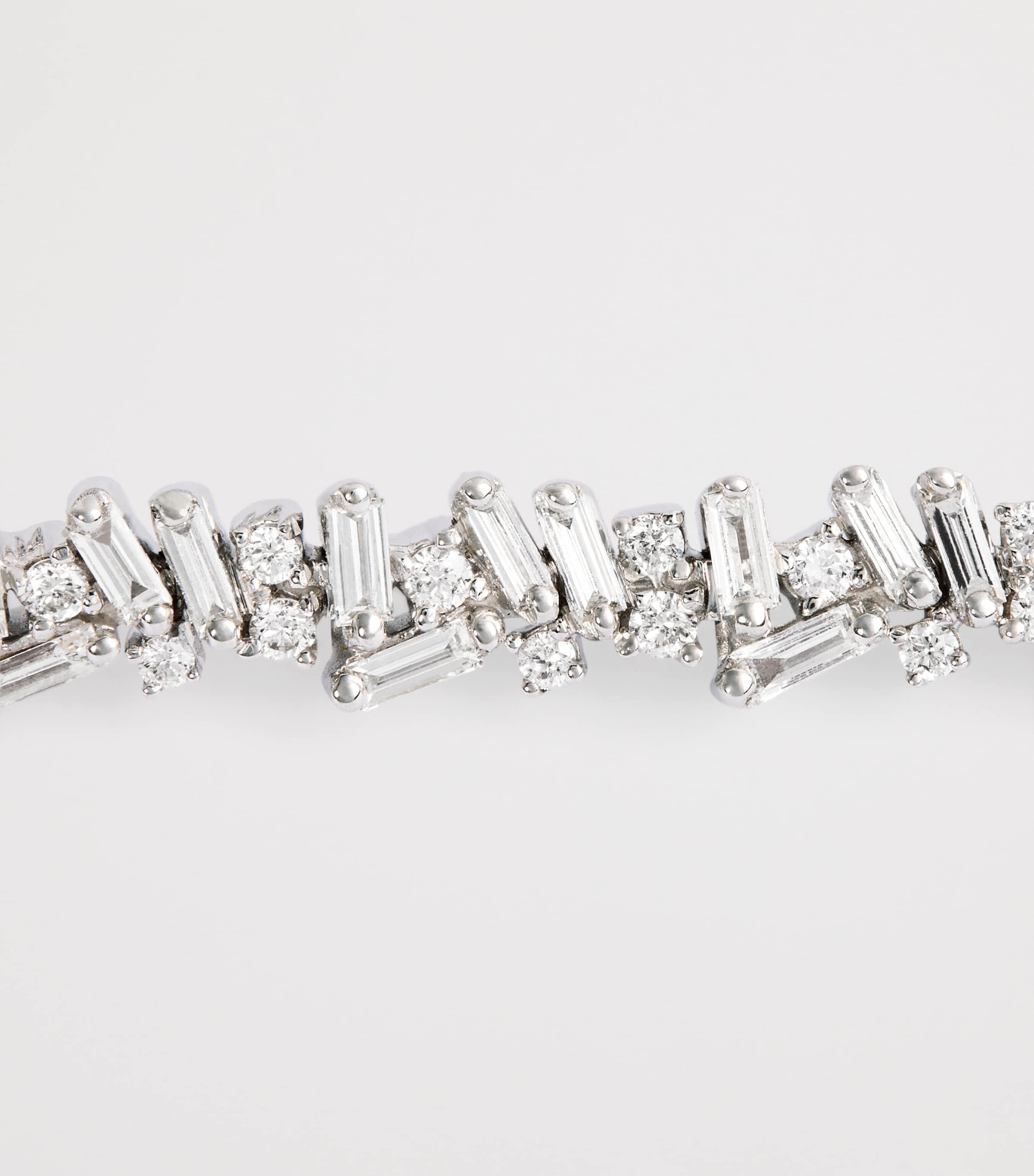 Suzanne Kalan White Gold and Diamond Classic Icon Tennis Bracelet Wg/wd Image 6