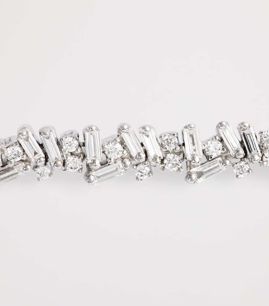 Suzanne Kalan White Gold and Diamond Classic Icon Tennis Bracelet Wg/wd Image 6