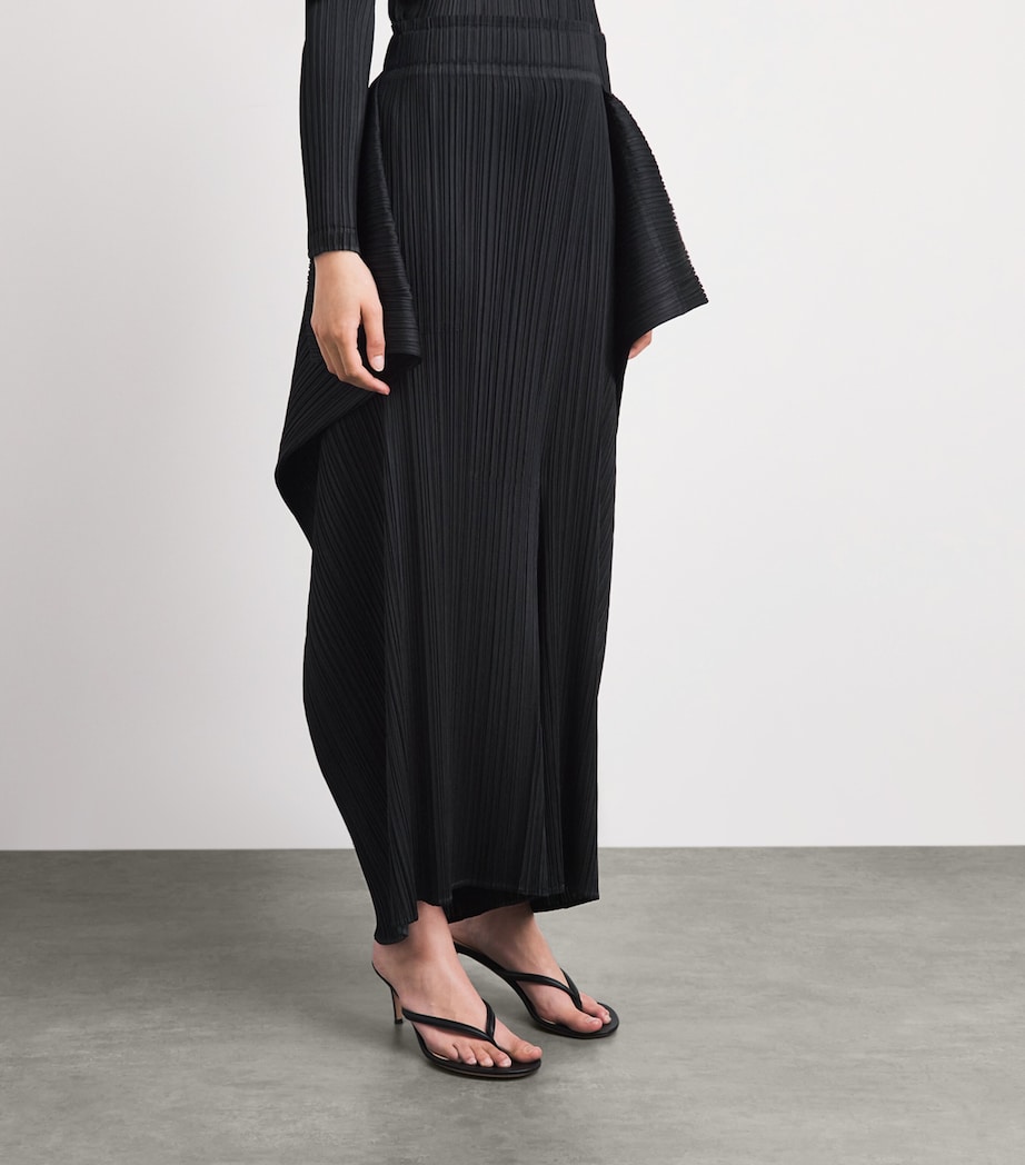 Pleats Please Issey Miyake Womens Module Trousers Black Image 4