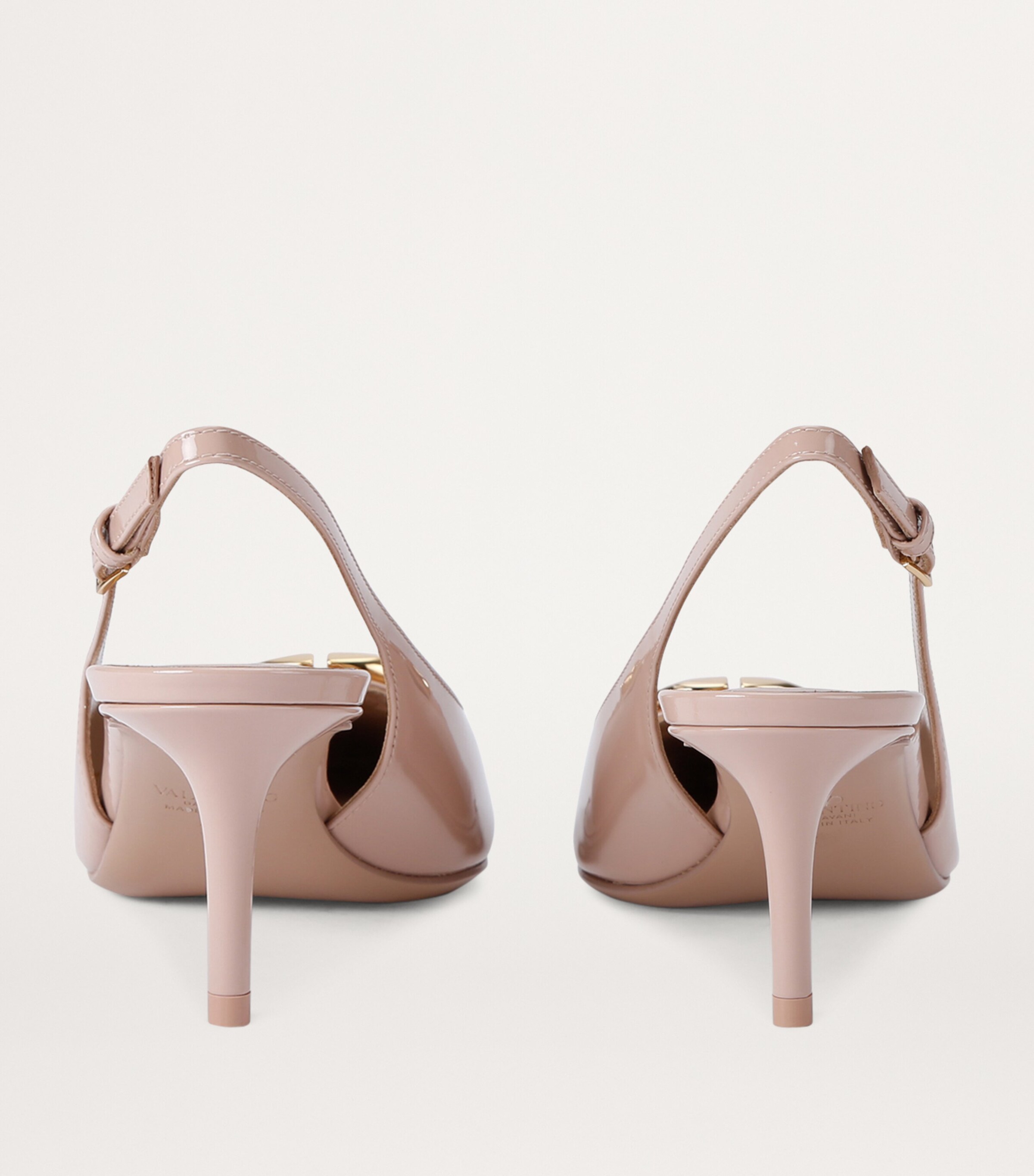 【関税込み】VALENTINO GARAVANI 'VLOGO MOON' SLINGBACK VALENTINO GARAVANI VLOGO Moon 20 embellished leather-trimmed