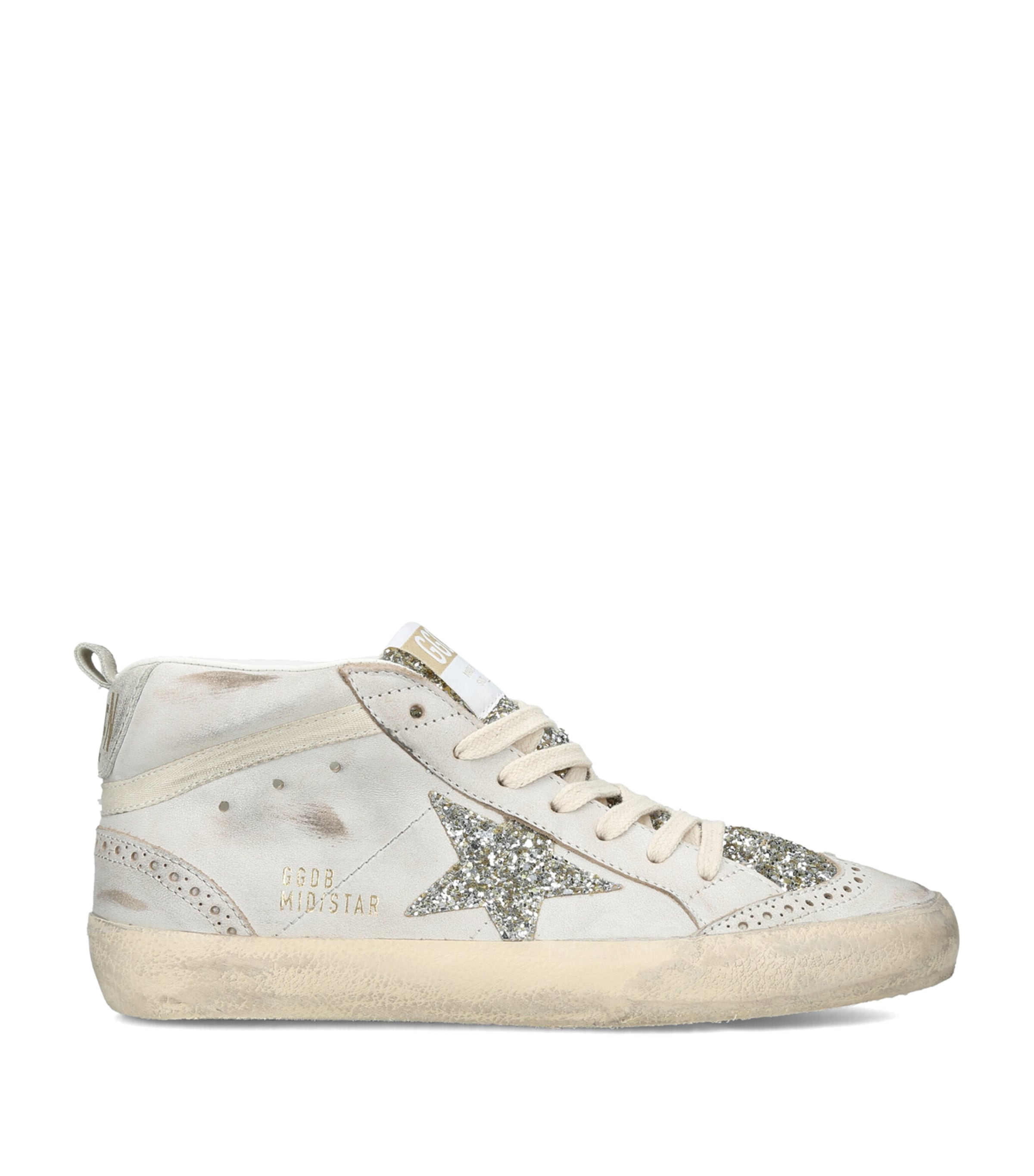 Golden Goose Leather Mid Star Sneakers Beige Oth Image 1