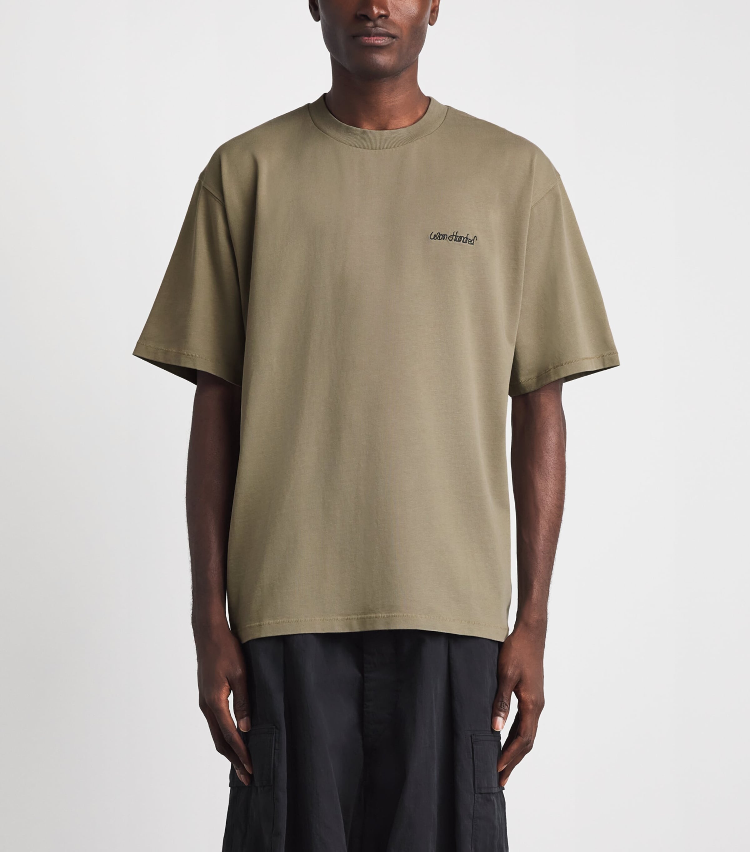 Won Hundred Mens Cotton Italic Logo T-Shirt Fallen Rock Image 4