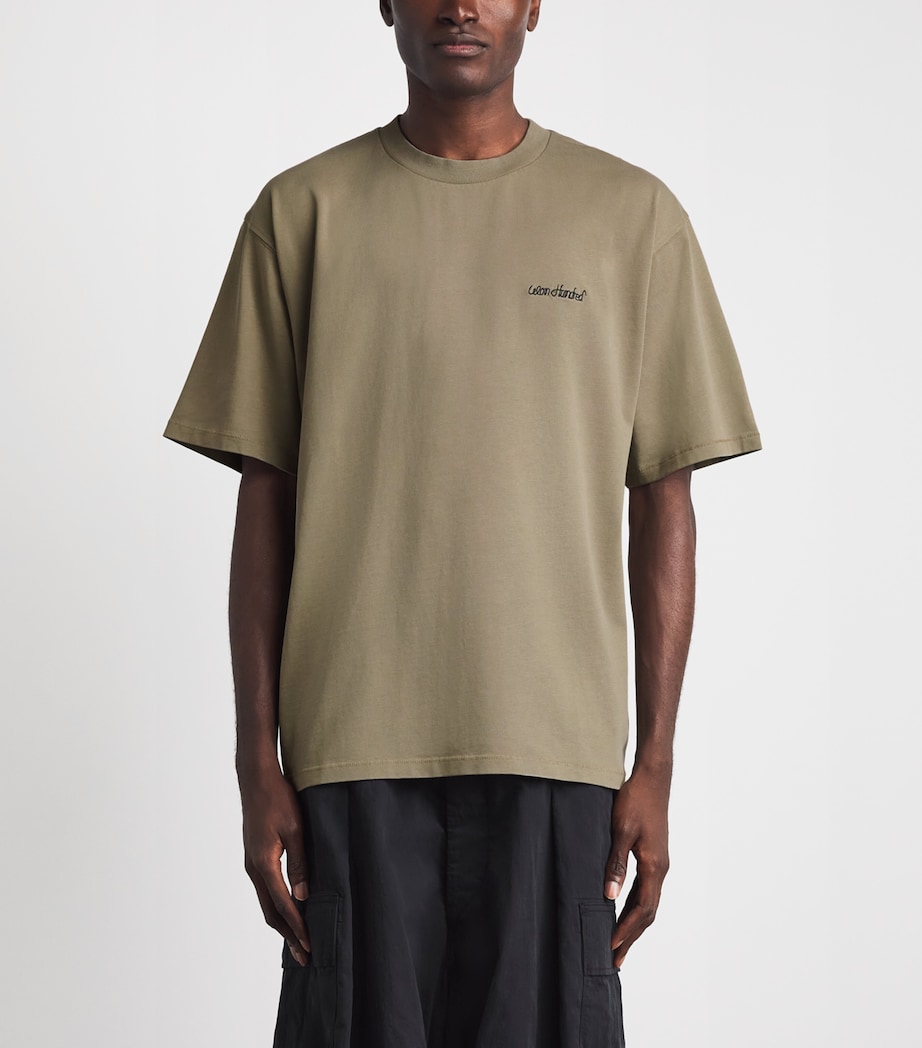 Won Hundred Mens Cotton Italic Logo T-Shirt Fallen Rock Image 4