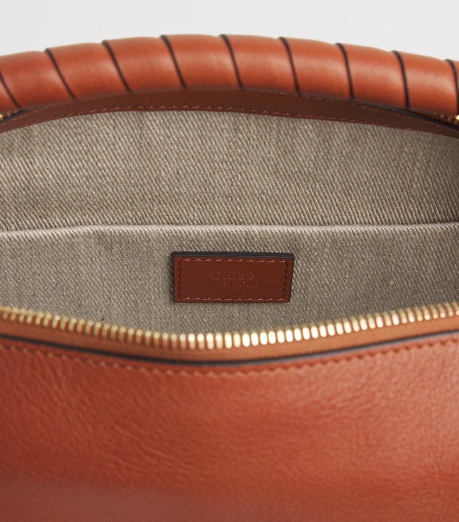 Small Leather Marcie Shoulder Bag CLAY BROWN Image 4