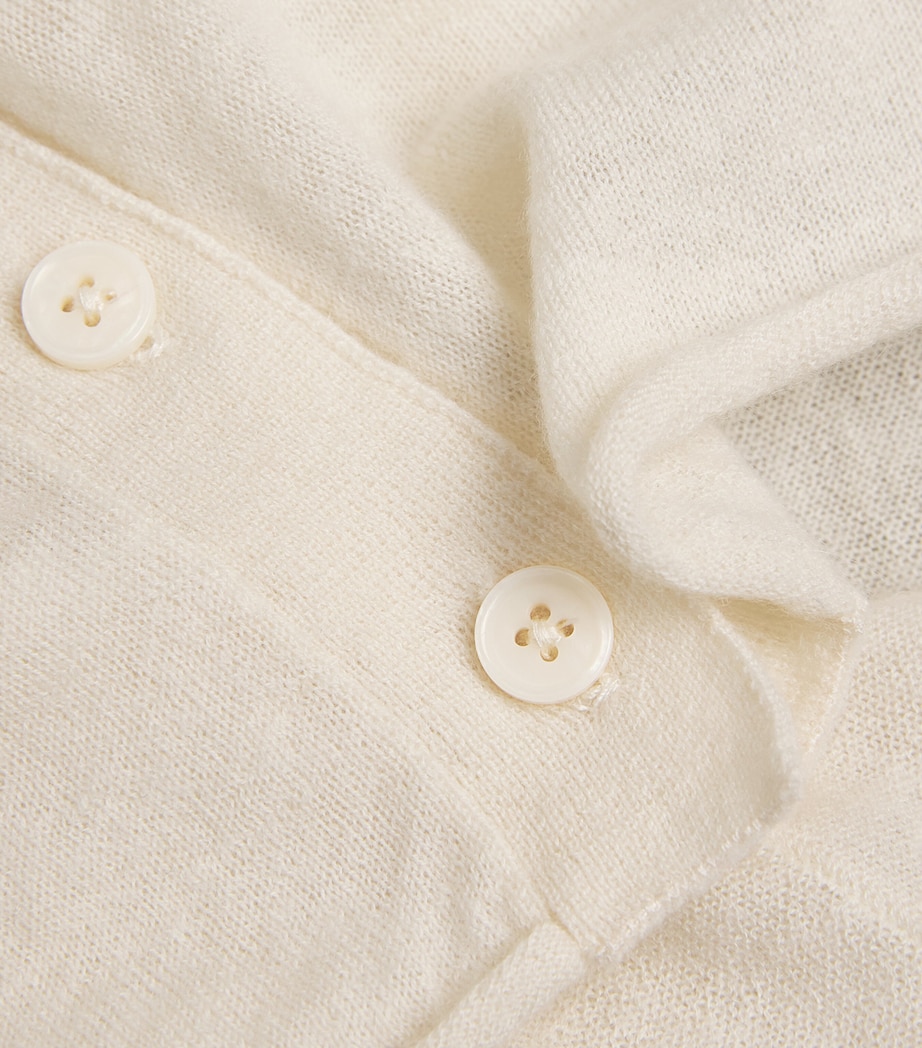 Cashmere Sheer Cardigan EGRET Image 5