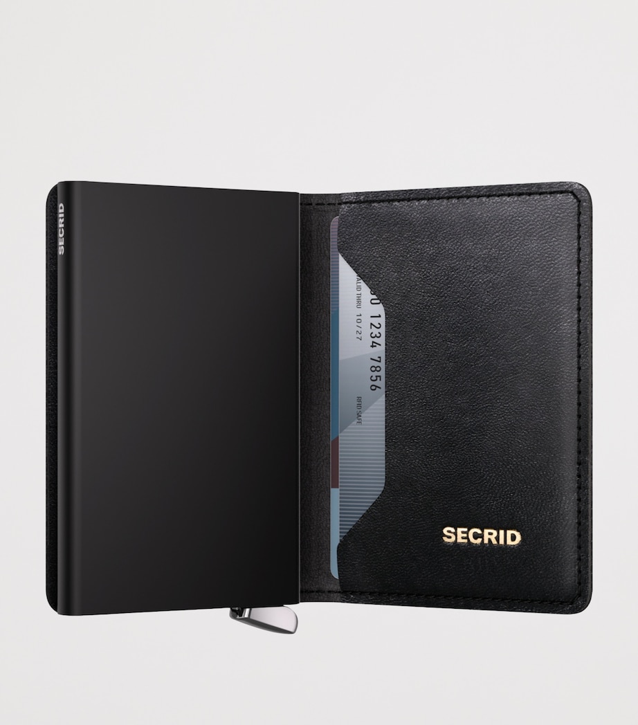 Embossed Leather Slimwallet BLACK Image 2