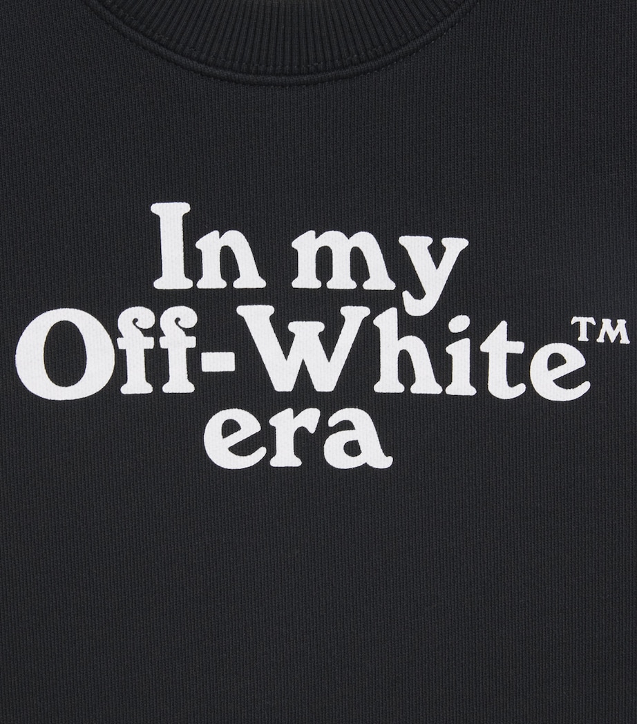 Off-White Kids Era Slogan Sweatshirt (4-12+ Years) Black Image 3