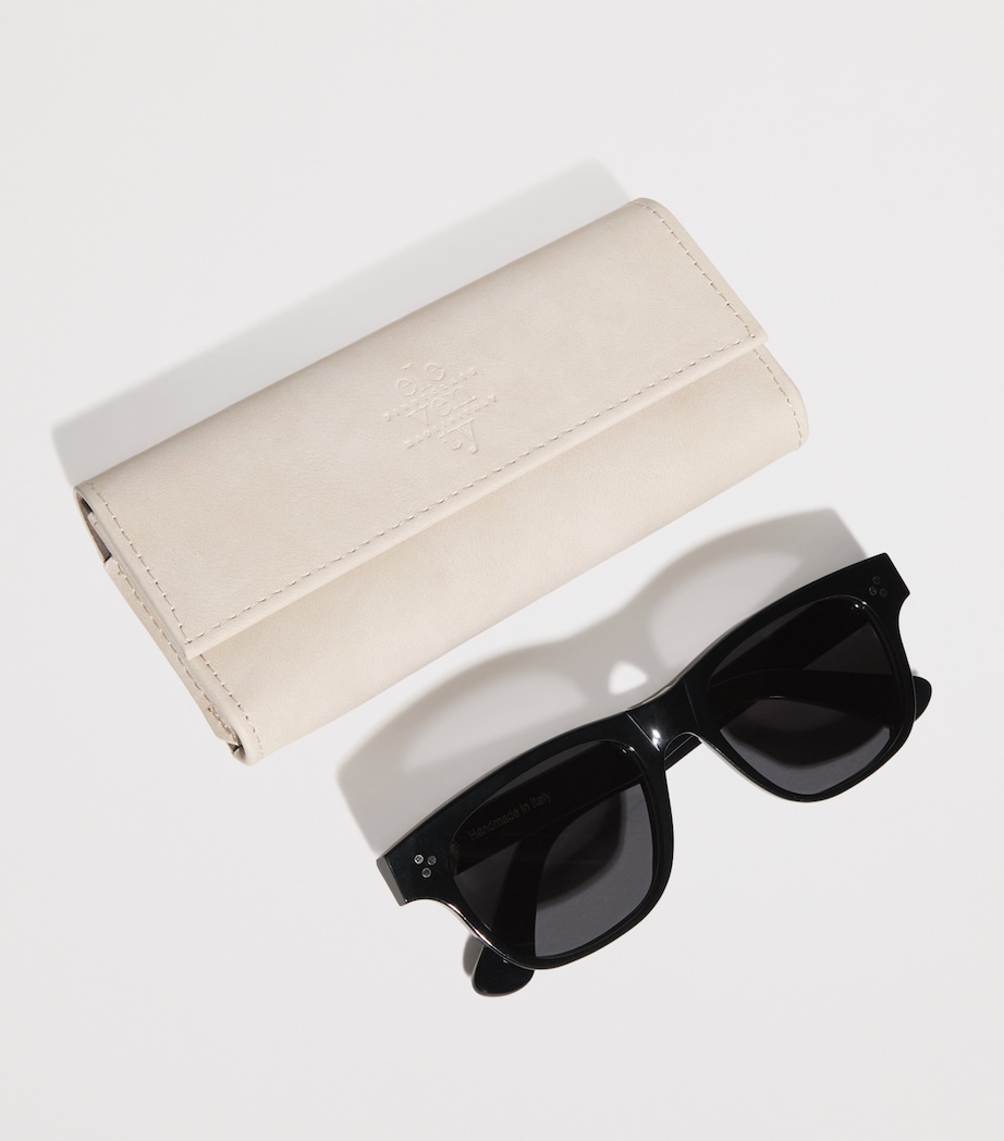 Eleventy Cellulose Acetate Marco Sunglasses Nero E Nero Image 4