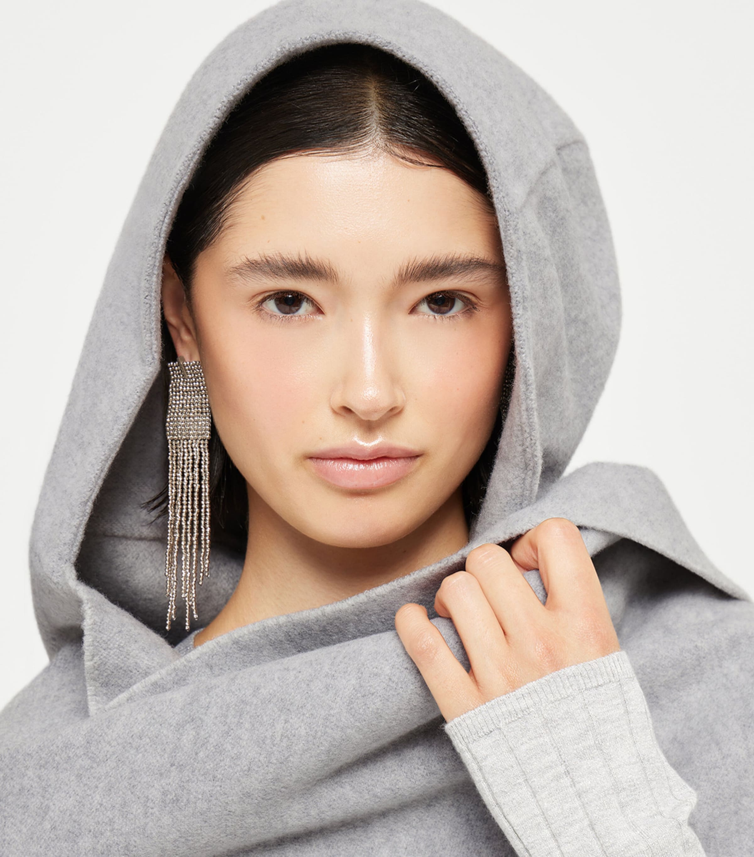 Wool-Cashmere Hood Scarf C0108 Image 2