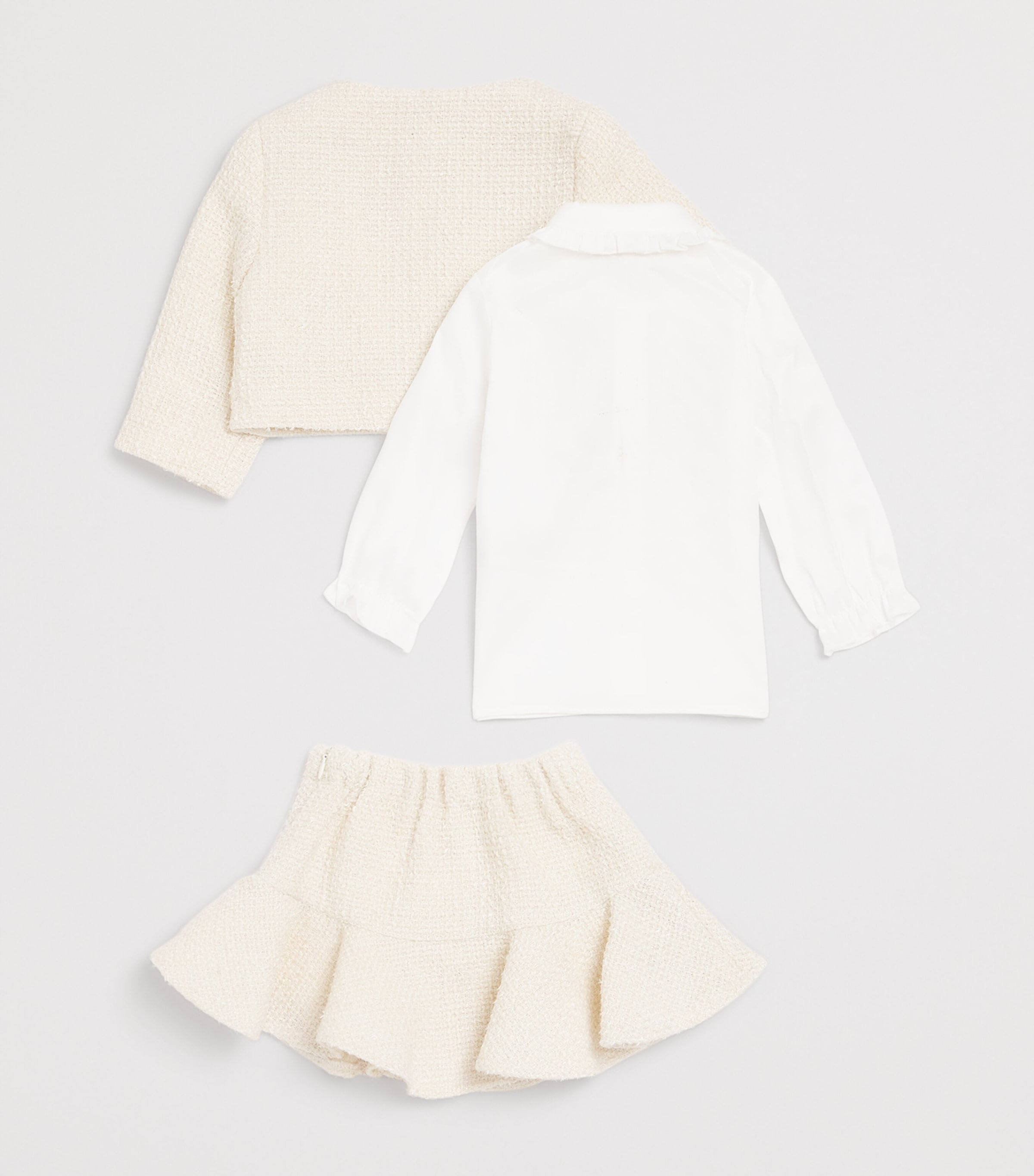 Tweed Jacket, Shirt and Skirt Set (3-24 Months) PANNA Image 2