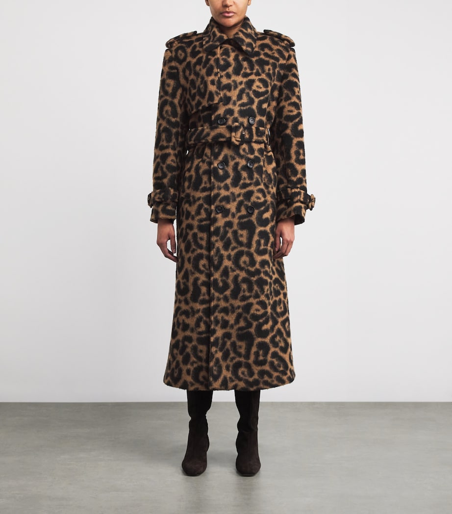 Leopard Print Rumi Trench Coat LEOPARD Image 3