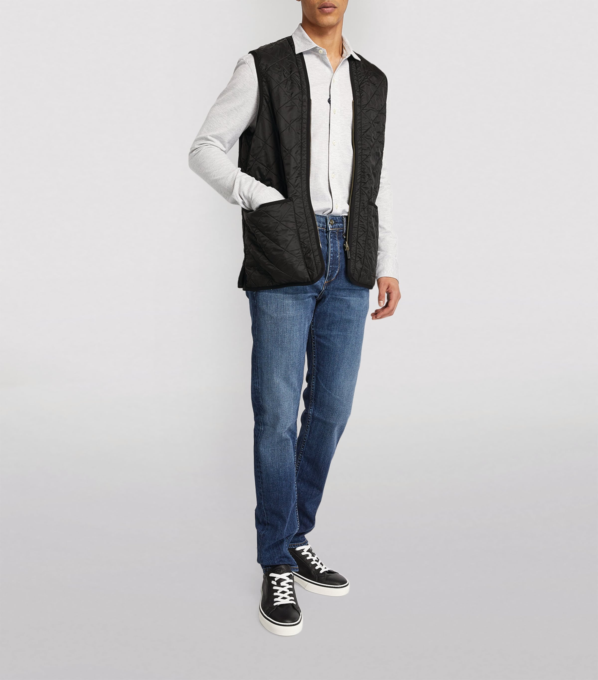 Polarquilt Zip-In Liner Gilet BLACK Image 6