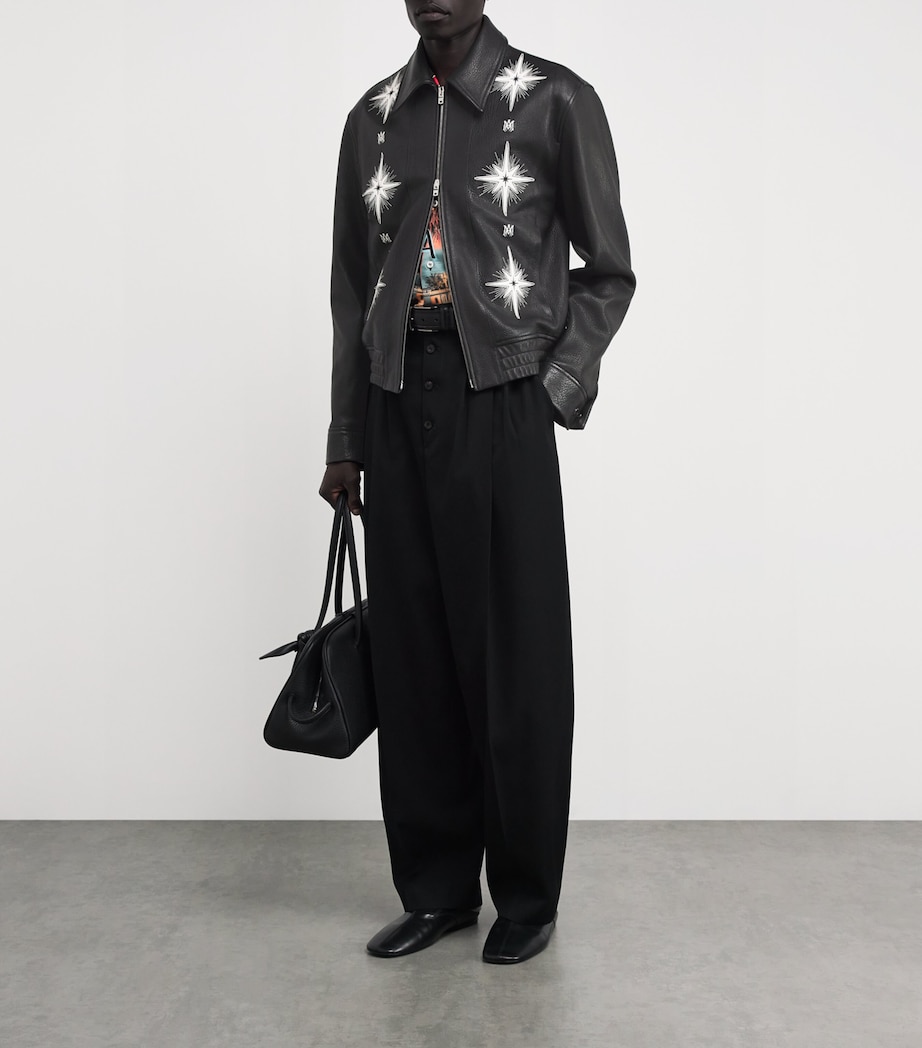 Starbust Leather Jacket BLACK Image 2