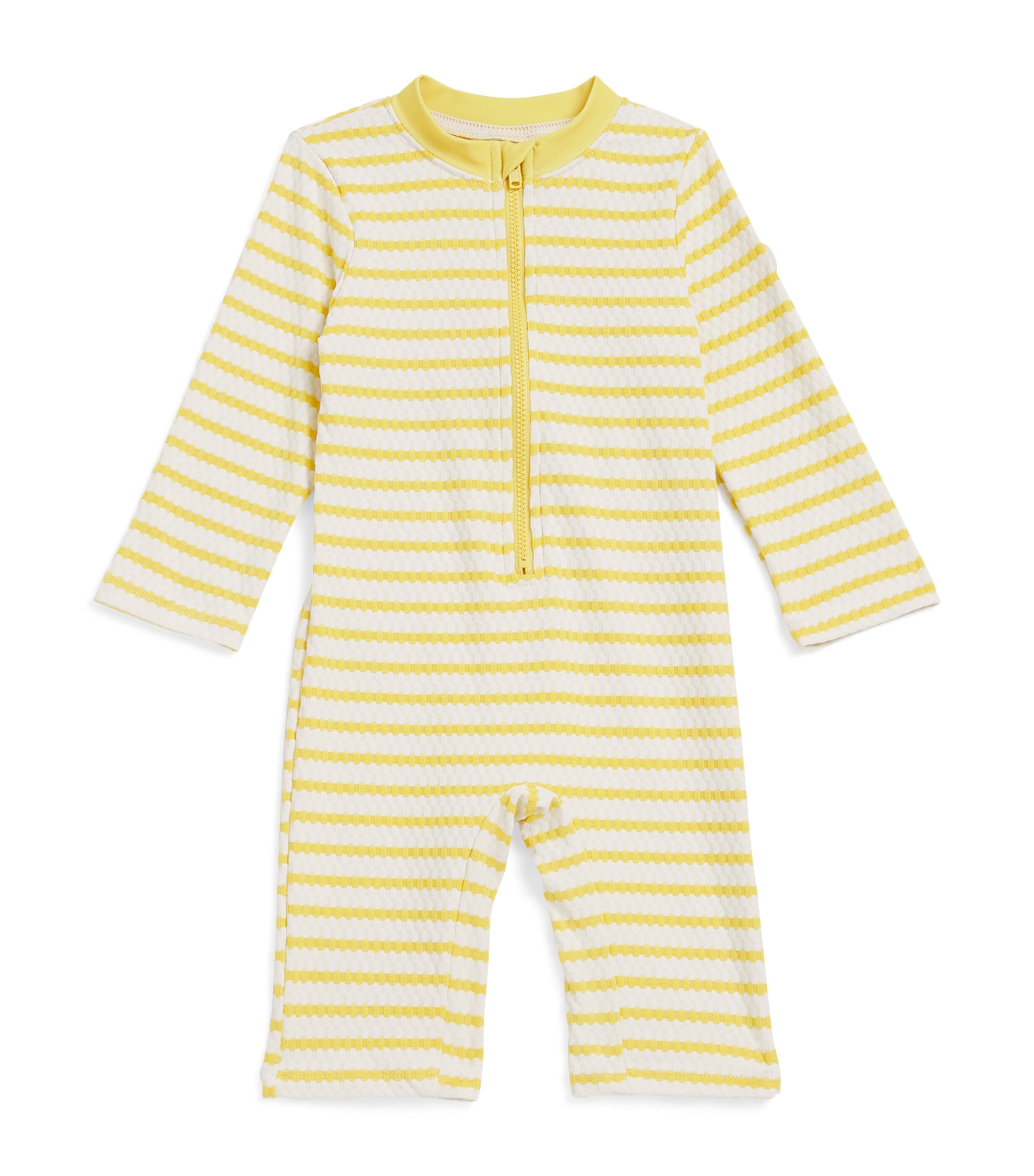 MORI Golden Wave Sunsafe Swimsuit (0-24 Months) Yellow Stripe Image 1
