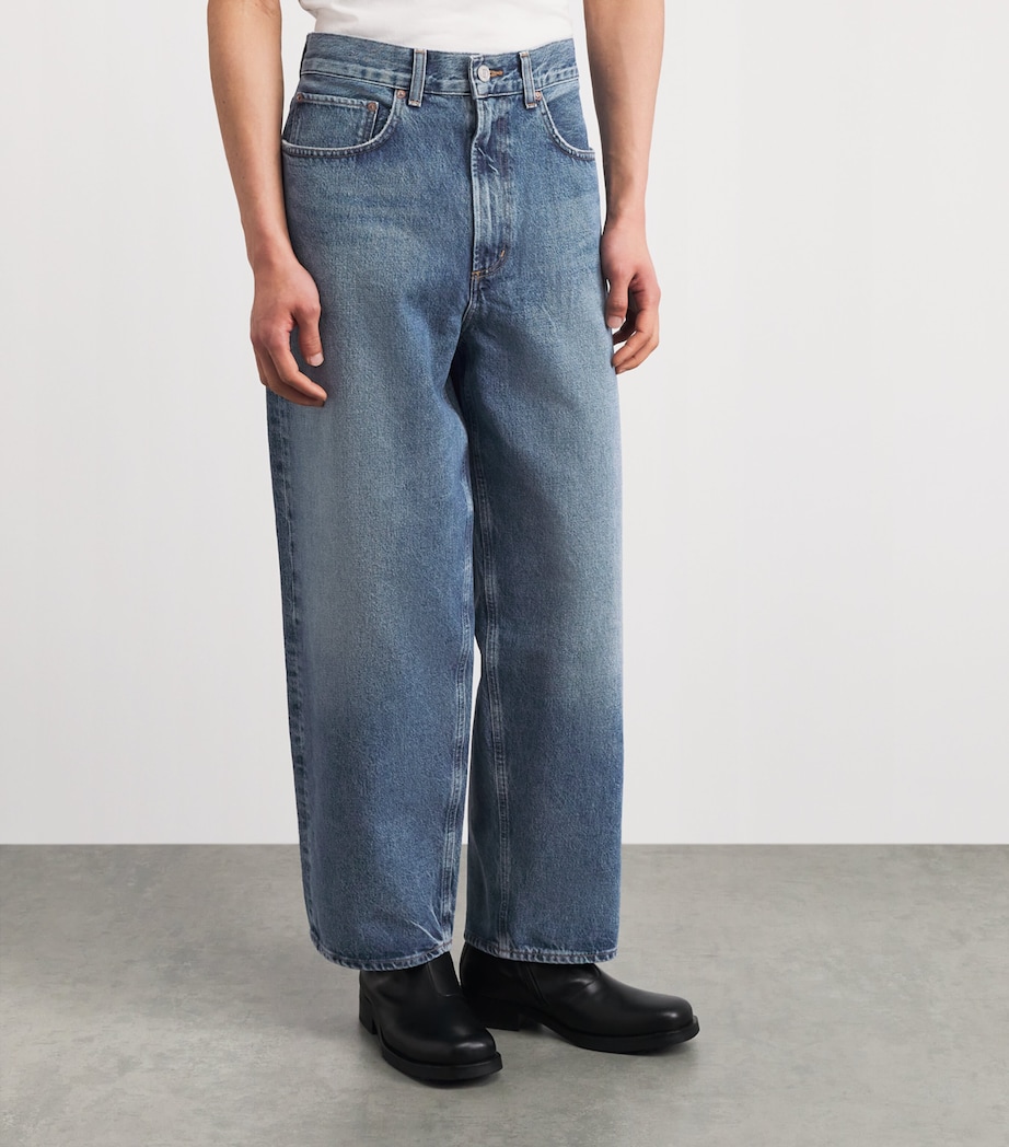 AGOLDE Mens Deka Wide-Leg Jeans Guide (md Worn Ind) Image 4