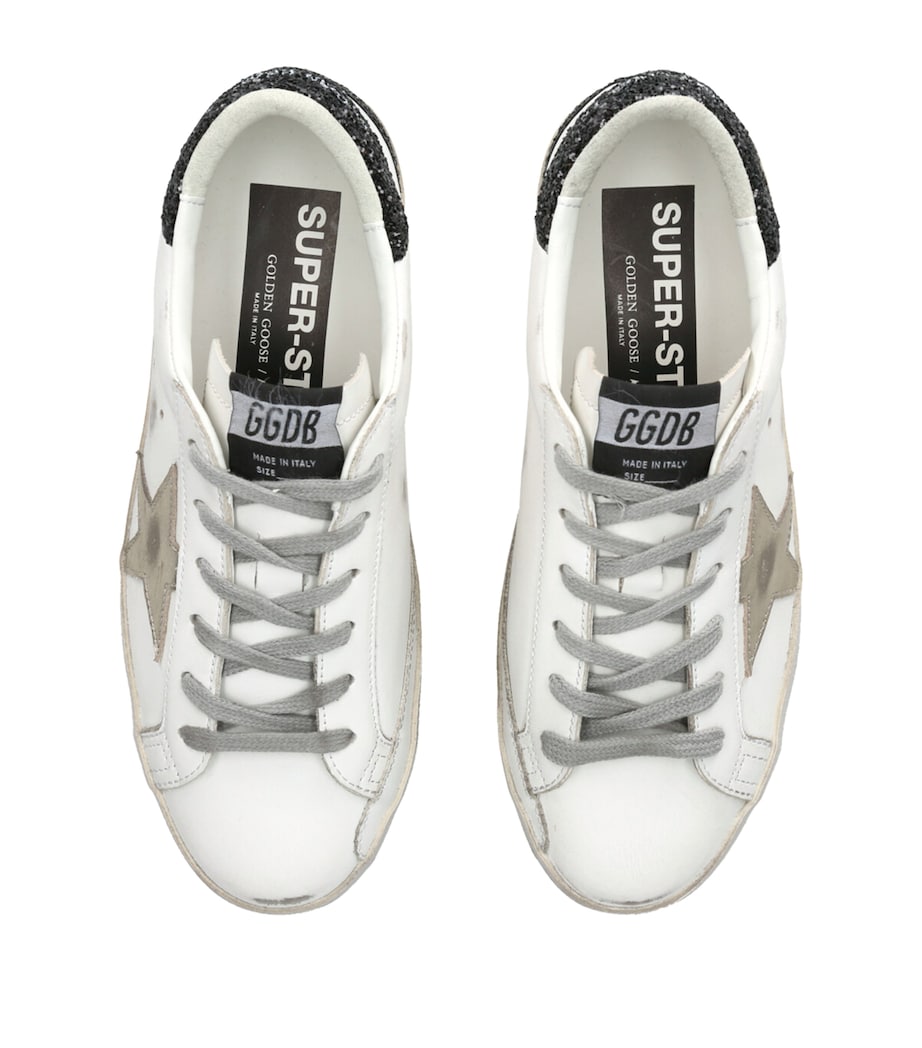 Leather Super-Star Sneakers WHITE/BLK Image 4