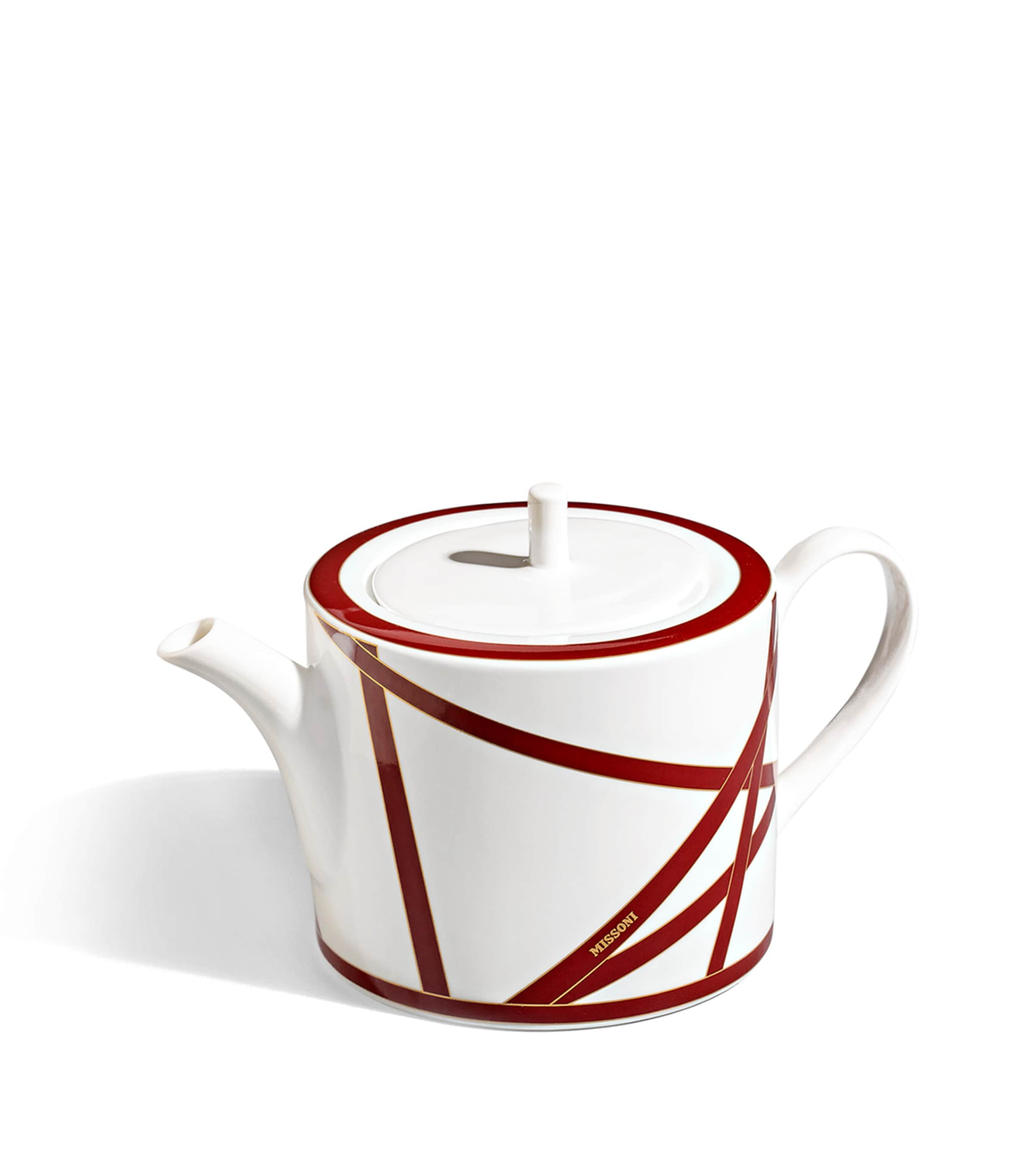 Shop Missoni Bone China Nastri Bordeaux Teapot