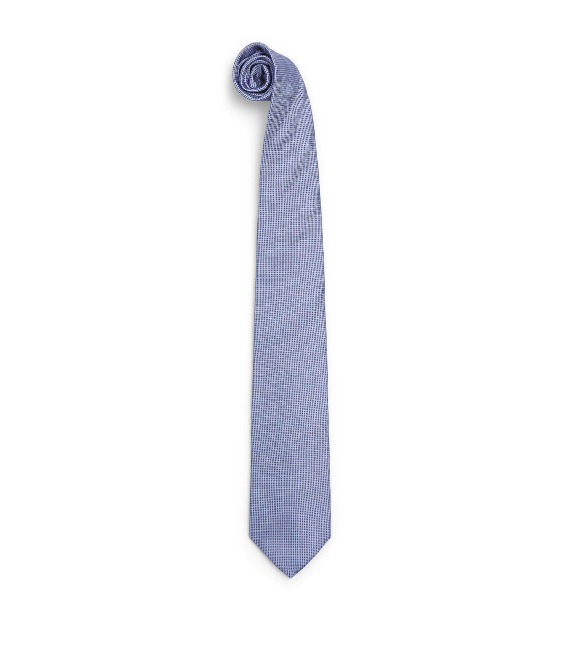 Corneliani Silk Patterned Tie Navy Blue Image 1