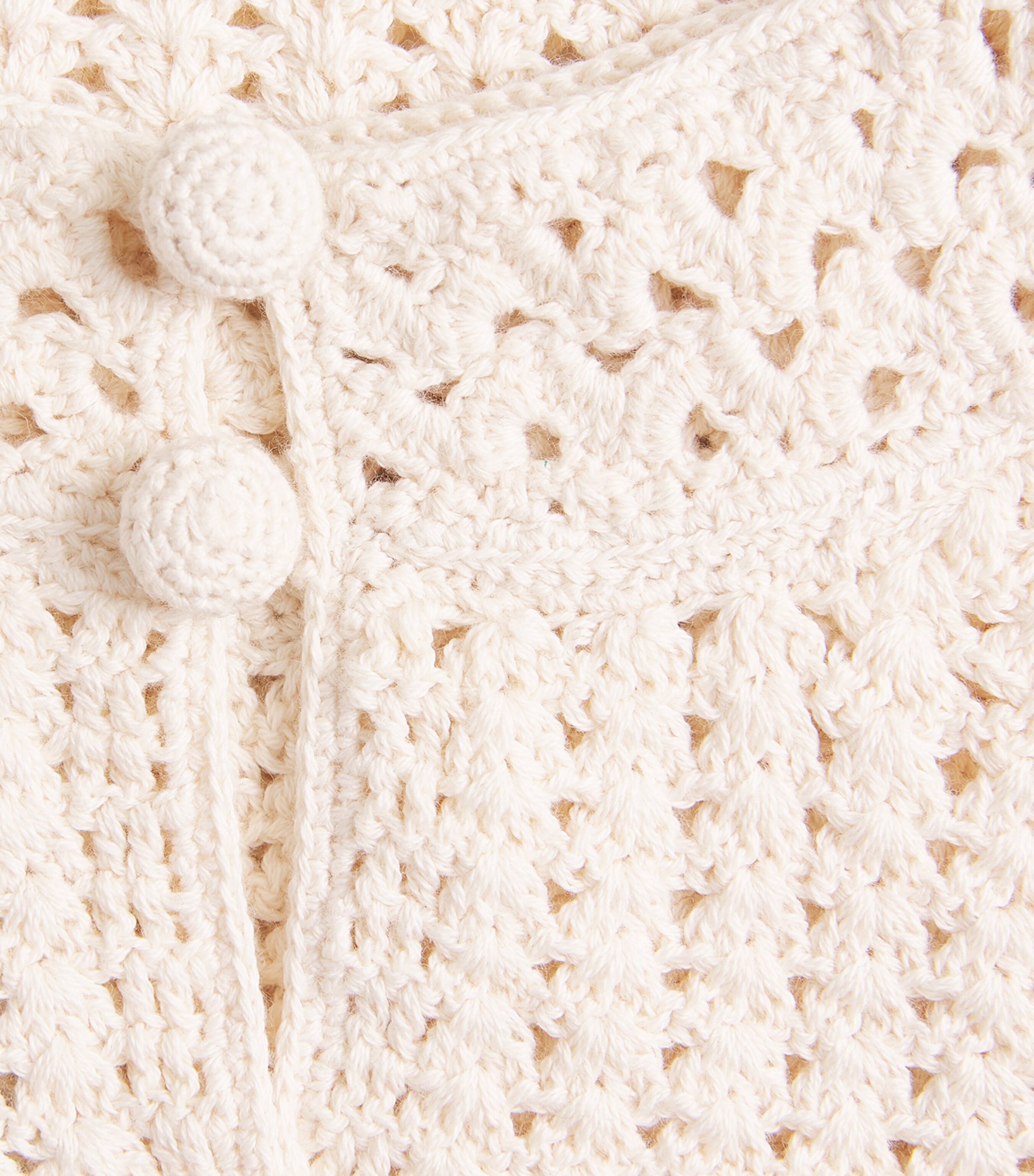 ESCVDO Womens Crochet Reflejo Halter Top Ivory Image 6