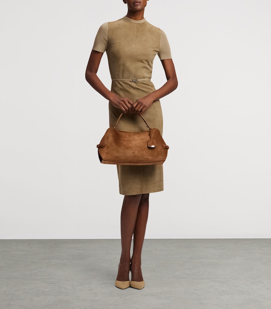 Suede The Ralph Shoulder Bag NUTMEG Image 6