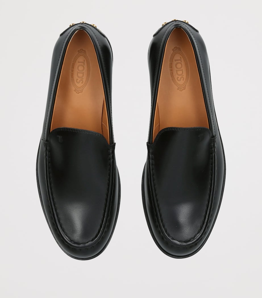 Tod's Calfskin Loafers Black Image 3