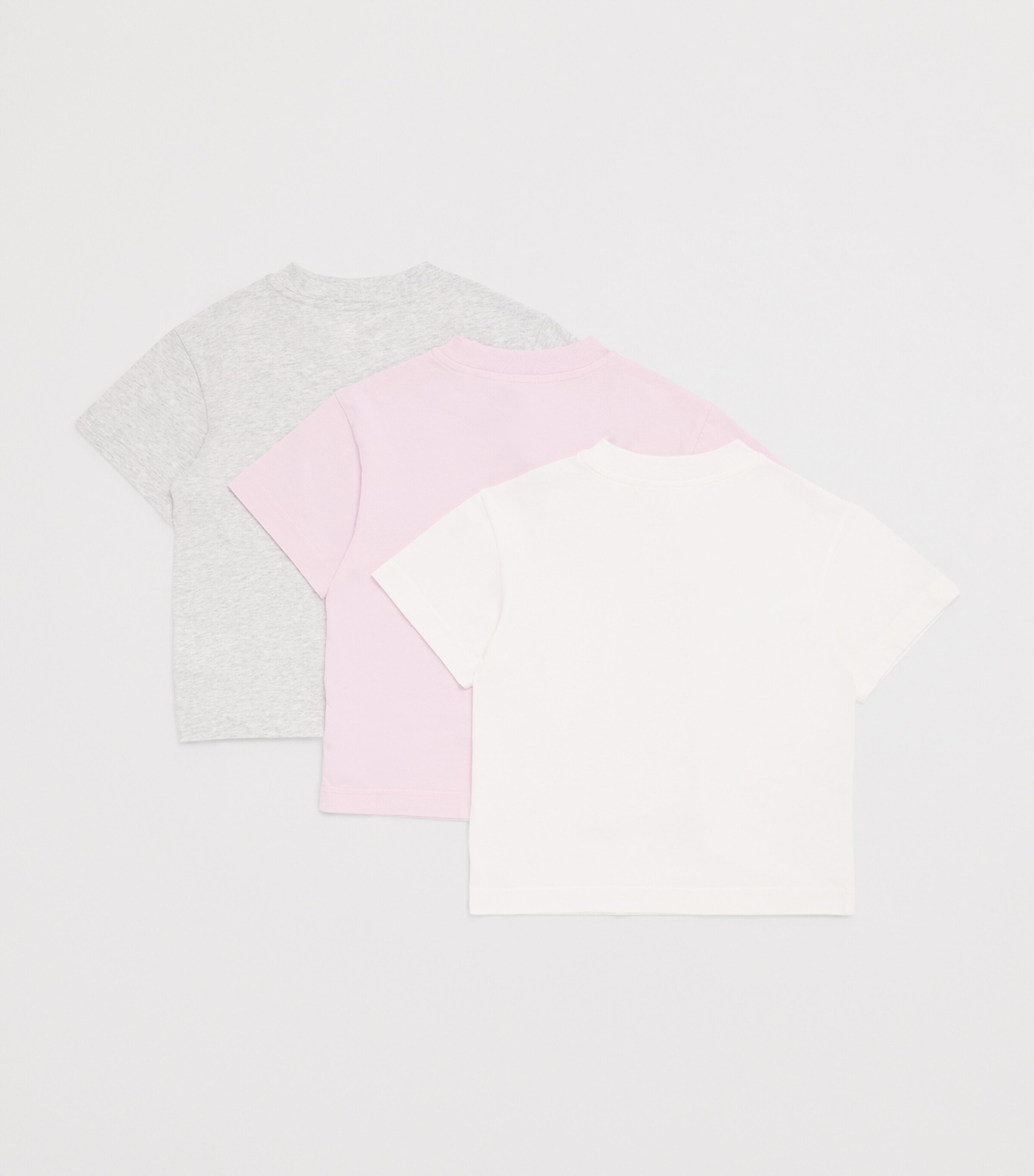 Palm Angels Kids Pack of 3 Cotton Logo T-Shirts (4-12+ Years) Wht Rse Pnk Image 2