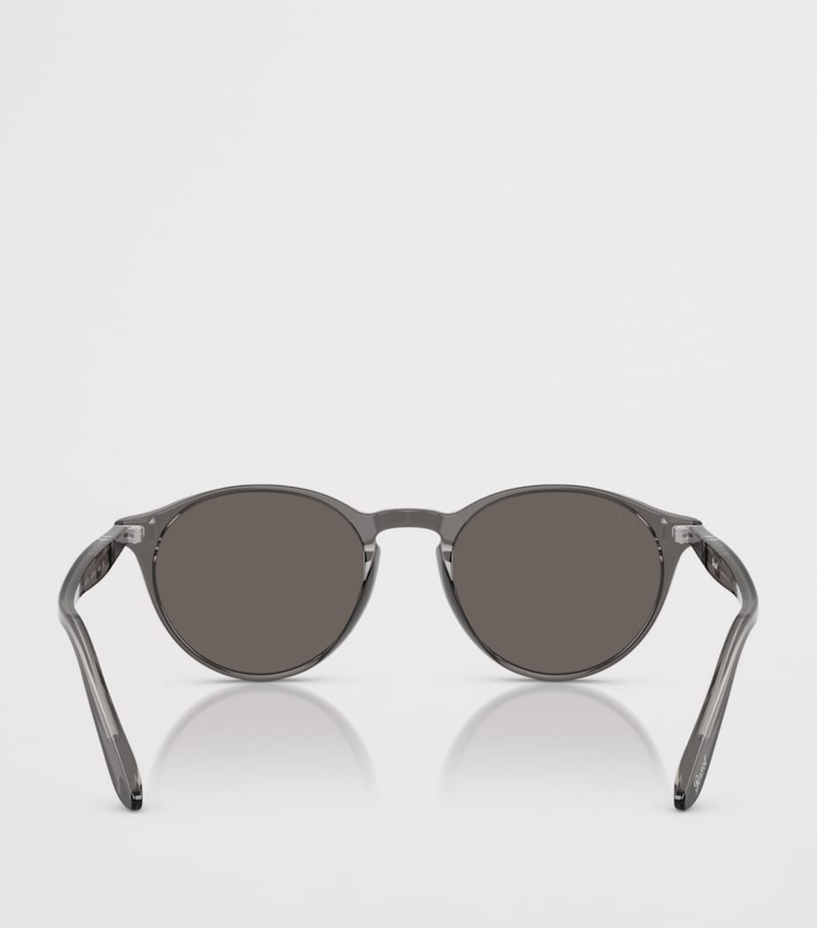 Persol PO3092SM Round Sunglasses Grey Image 4