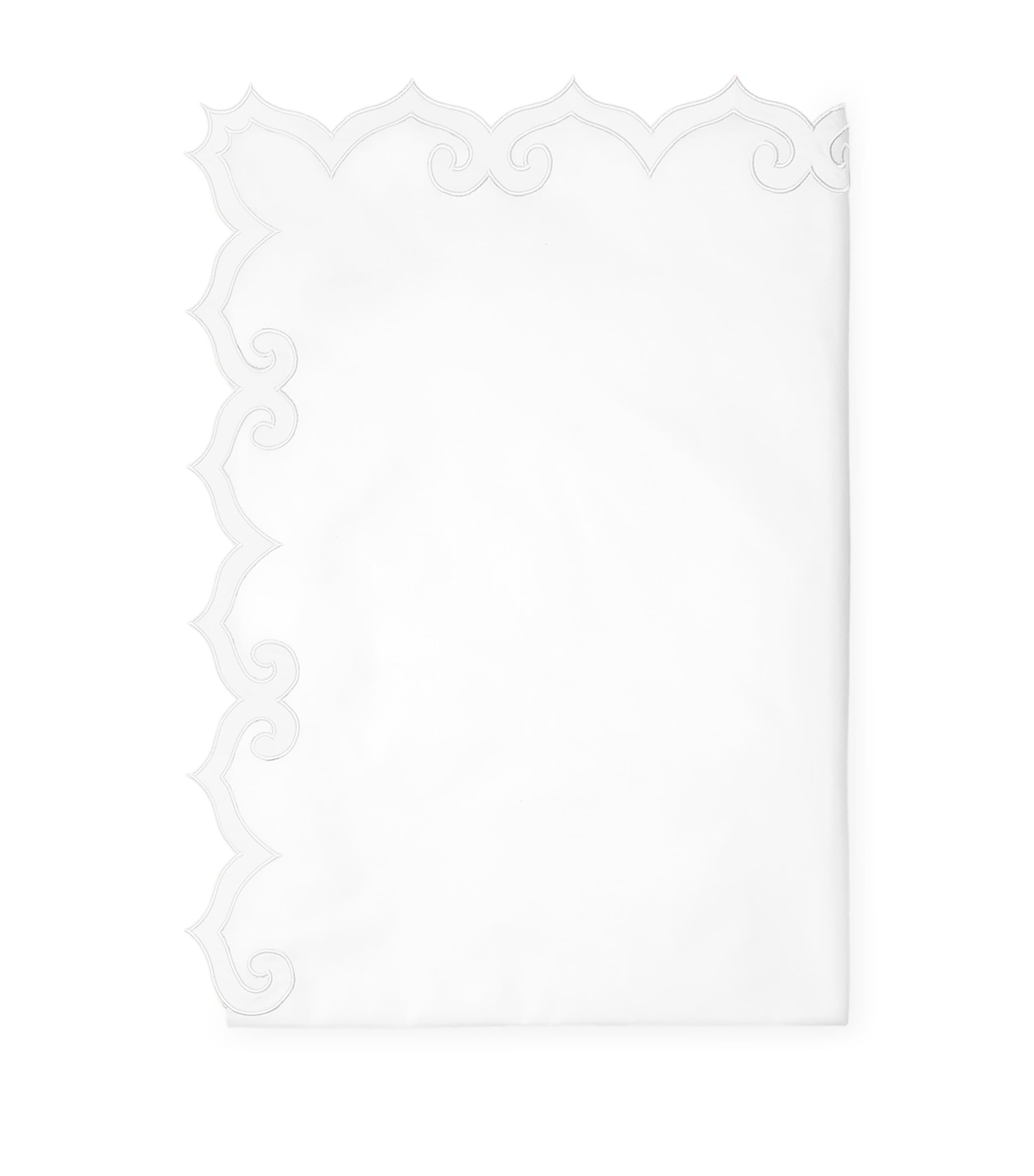 Pratesi Marrakesh King Flat Sheet In White