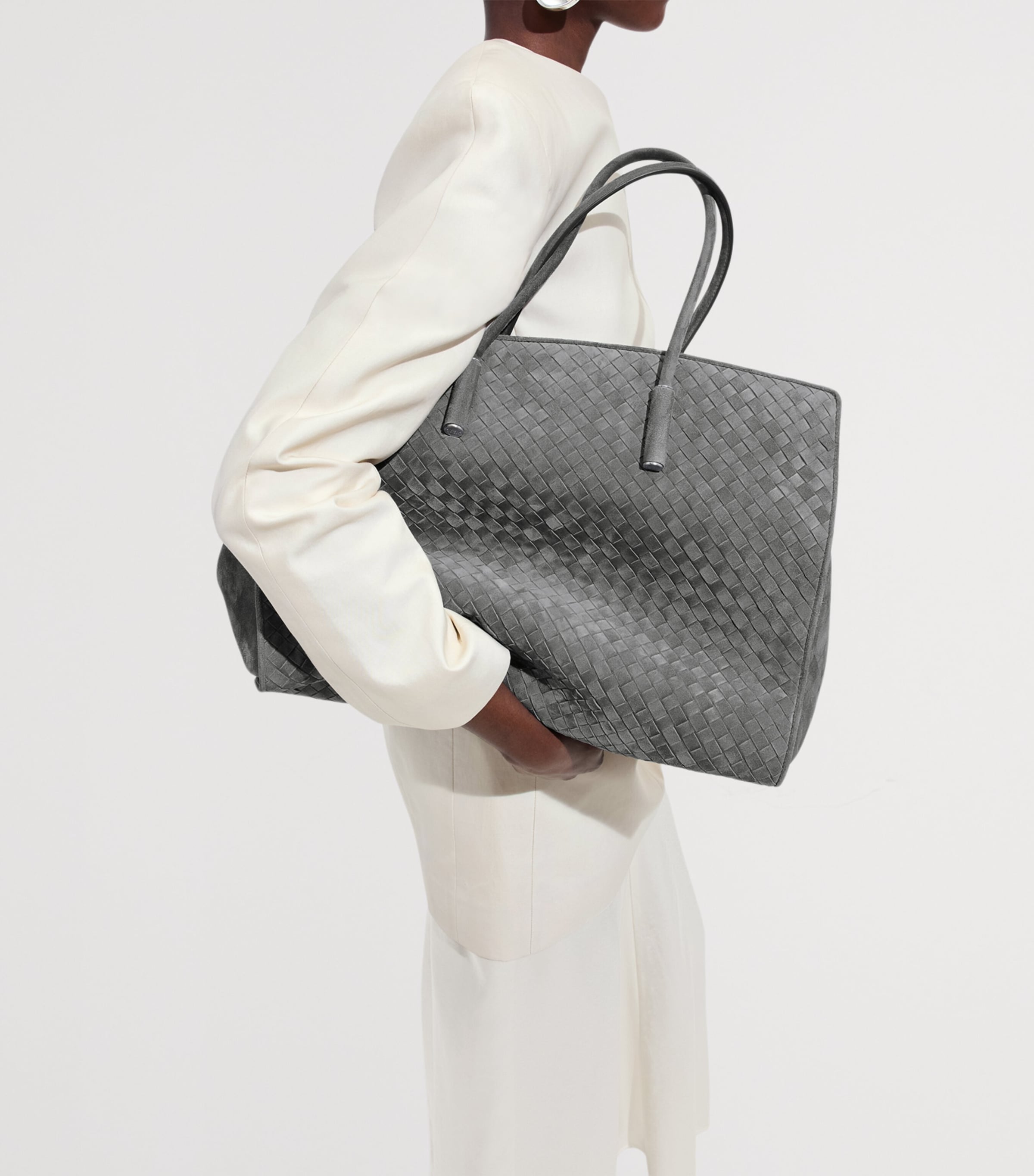Bottega Veneta Large Suede Barbara Tote Bag Image 4