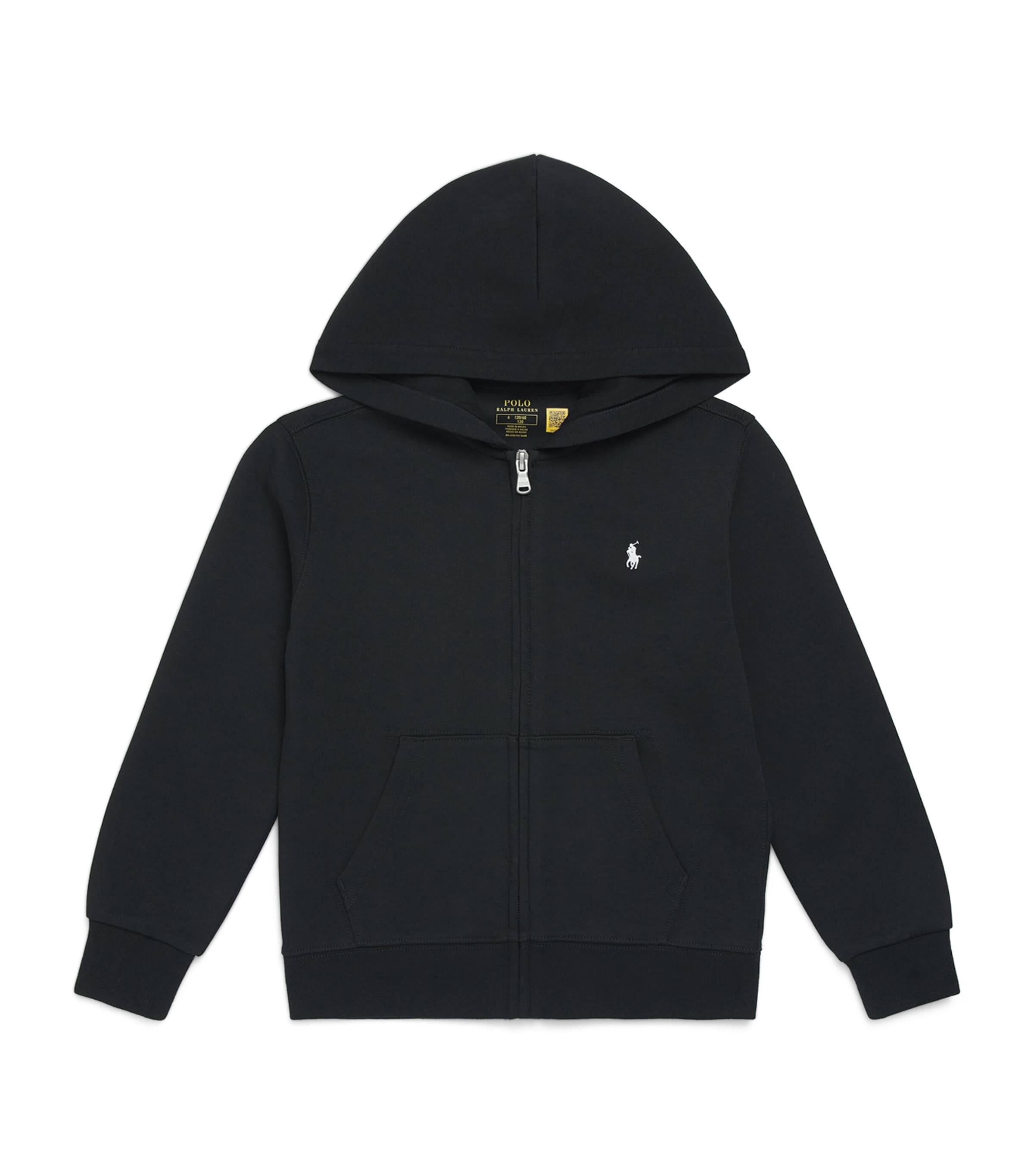 Ralph Lauren Kids Polo Pony Zip-Up Hoodie (2-7 Years) Polo Black Image 1