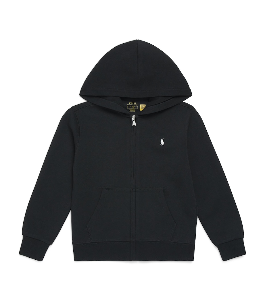 Ralph Lauren Kids Polo Pony Zip-Up Hoodie (2-7 Years) Polo Black Image 1