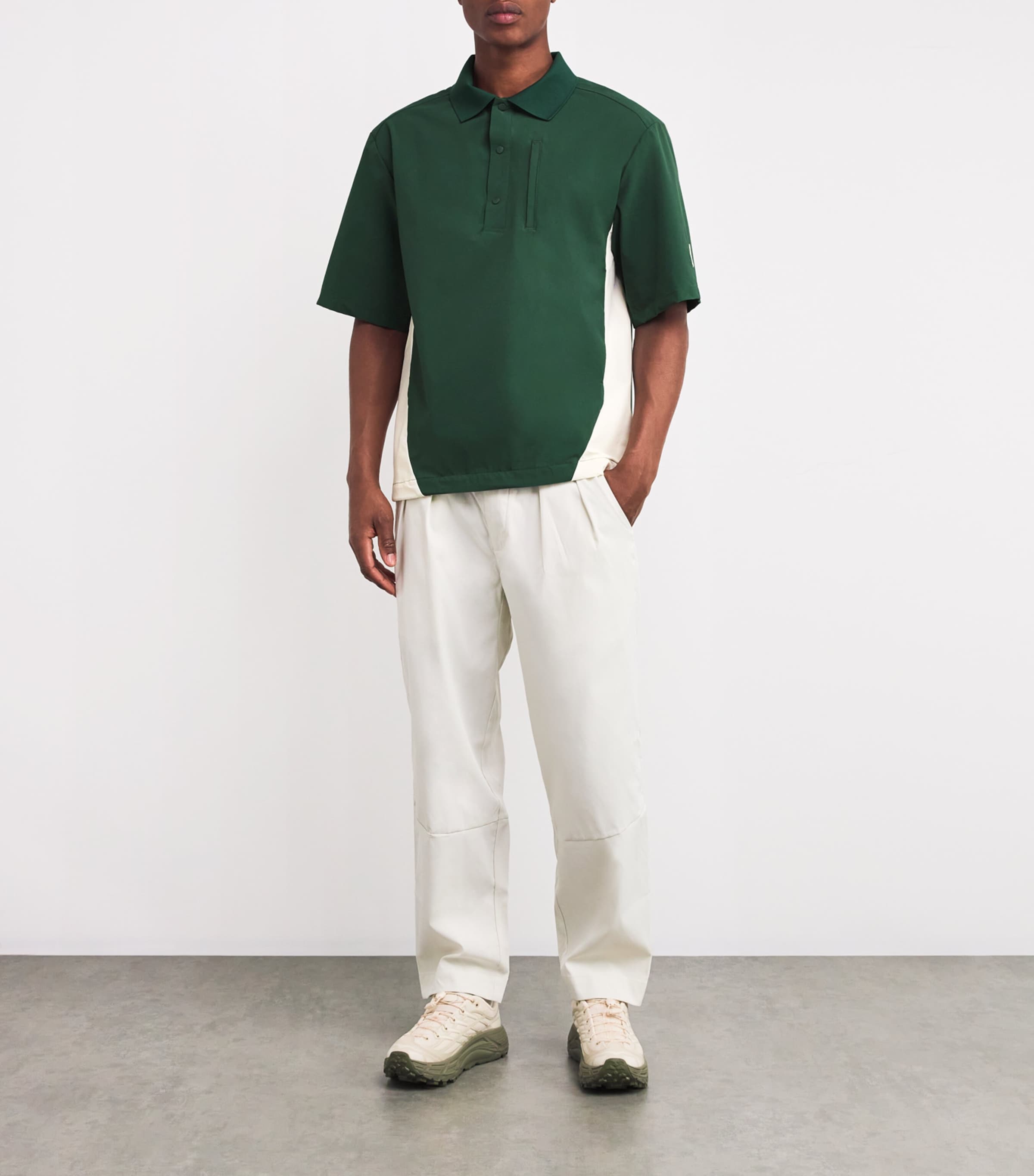 Manors Mens Water-Repellent Ranger Shooter Polo Shirt Green Image 2