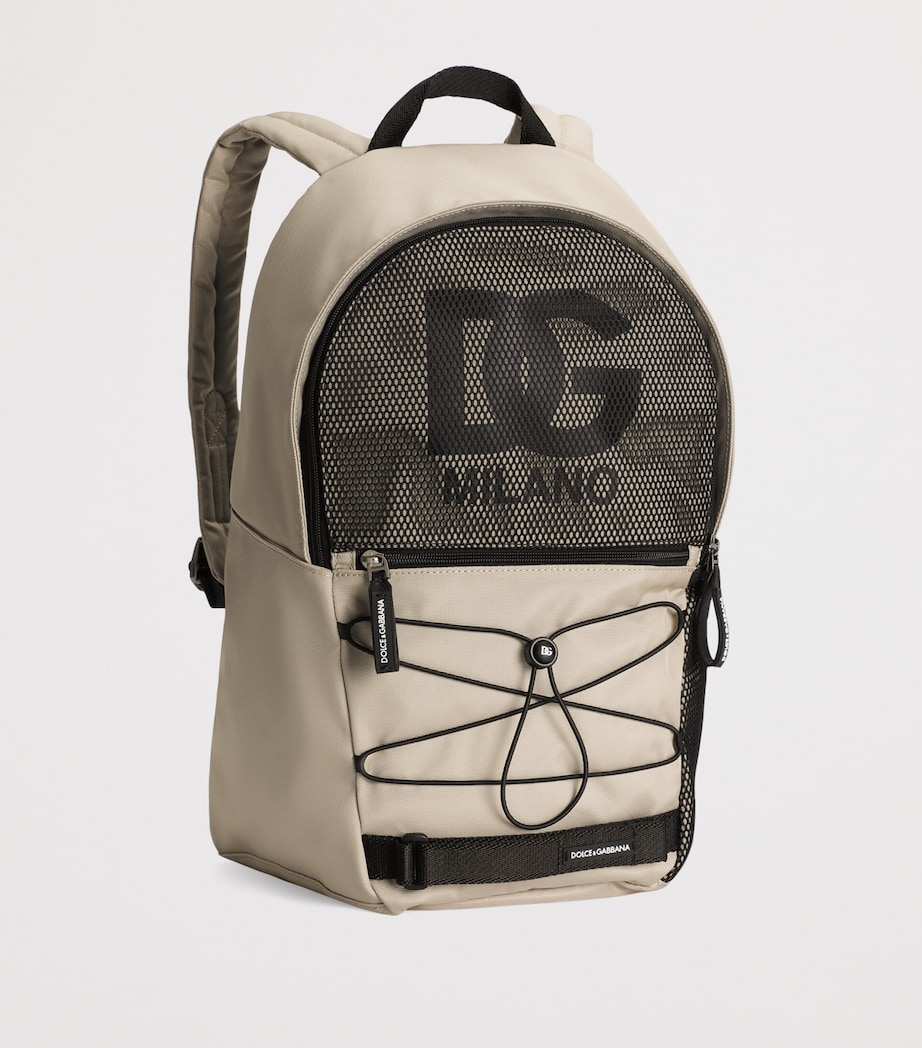 Mesh Logo Backpack 8B150-BEIGE/BLAC Image 2