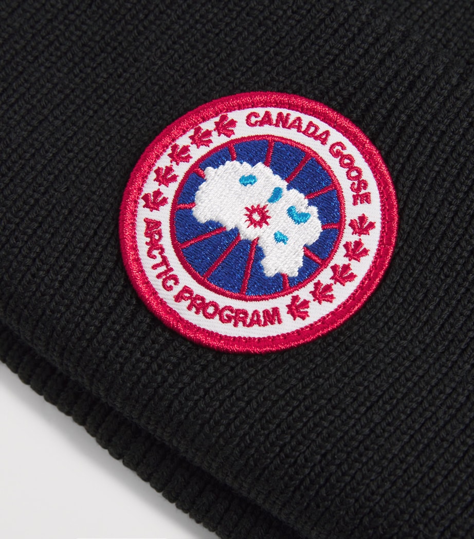 Merino Wool Arctic Toque Beanie 9061BLACK-NOIR Image 3
