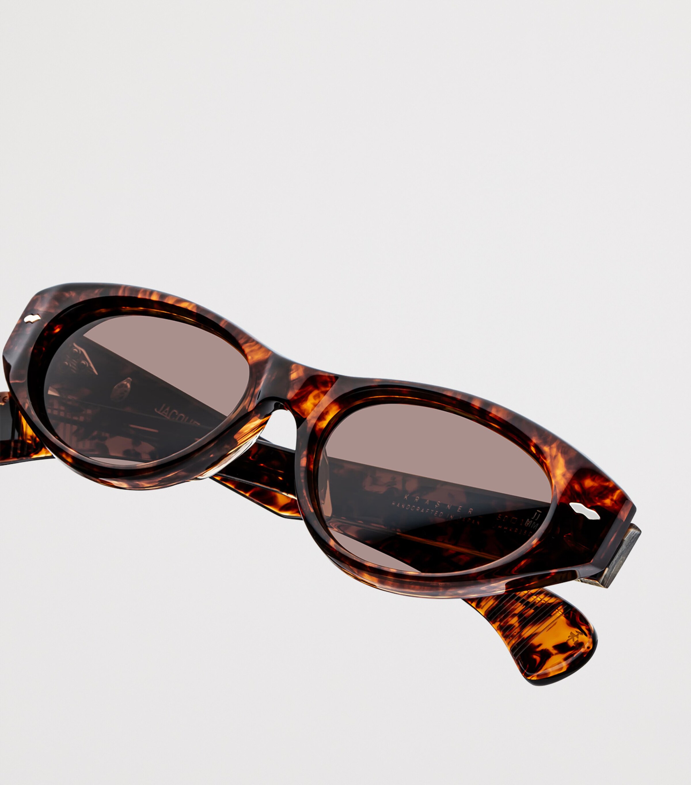 Jacques Marie Mage Tortoiseshell Krasner Oval Sunglasses Samoa Image 3