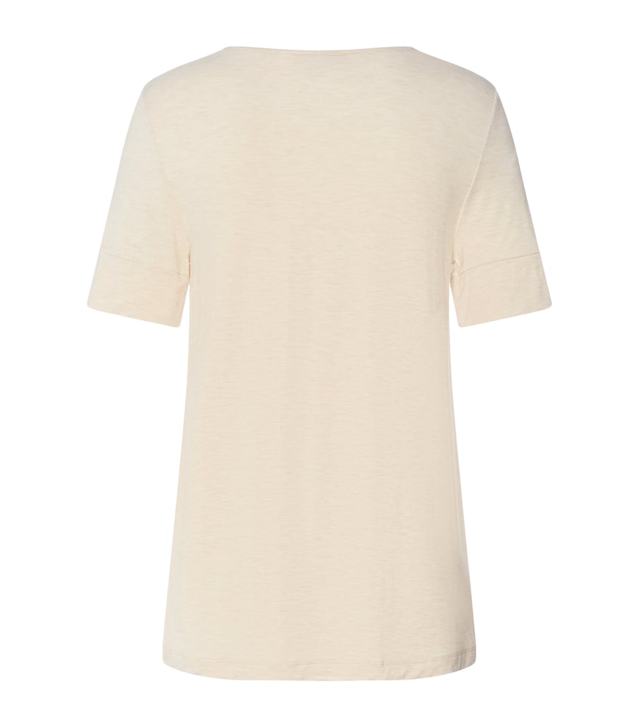 Hanro Womens Natural Elegance T-Shirt Summer Sand Melange Image 5