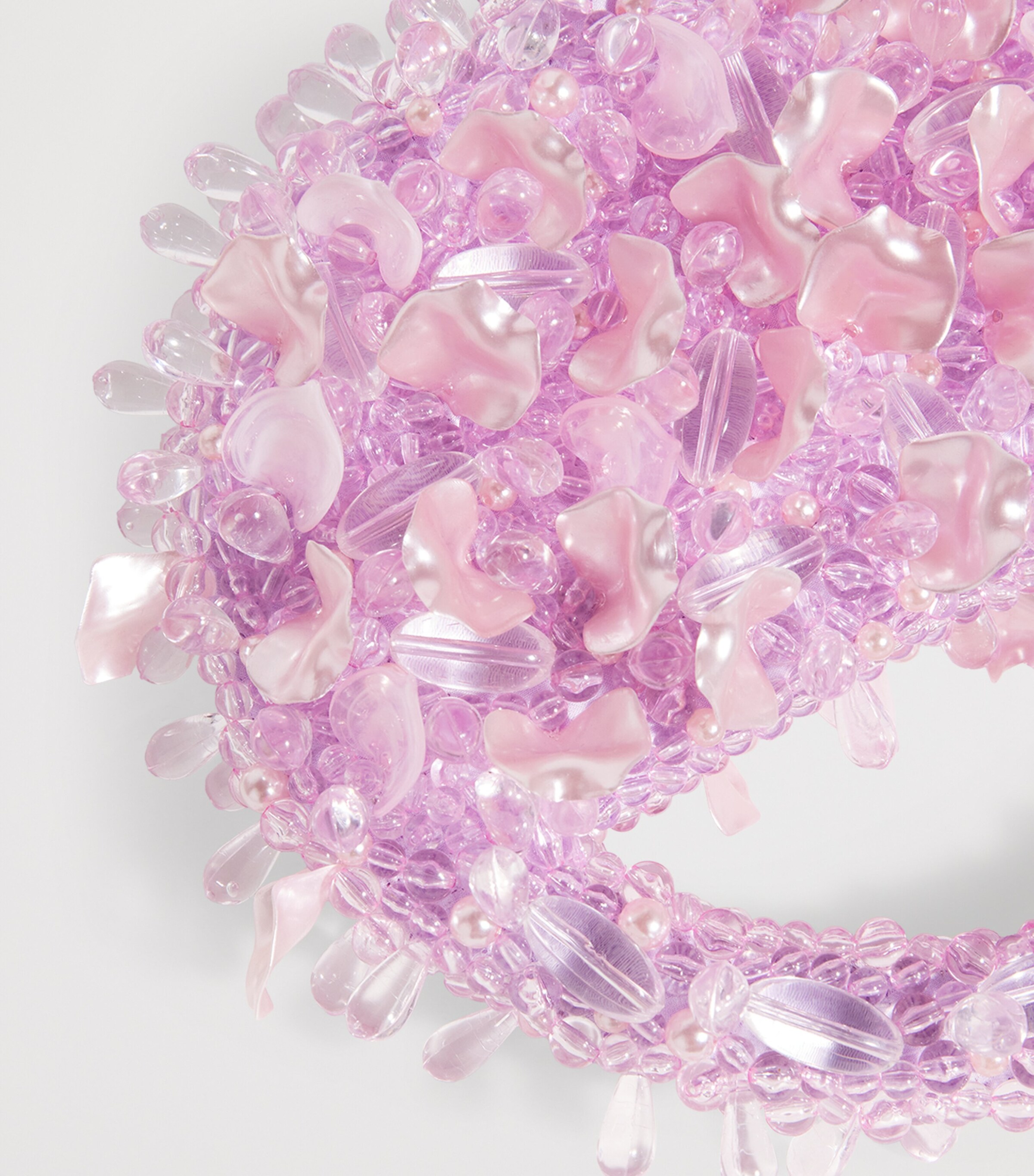 Clio Peppiatt Pink Embellished Petal Top-Handle Bag | Harrods UK