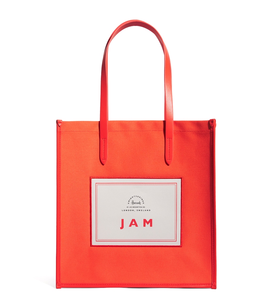 Cotton Jam Condiments Shopper Bag RED Image 1