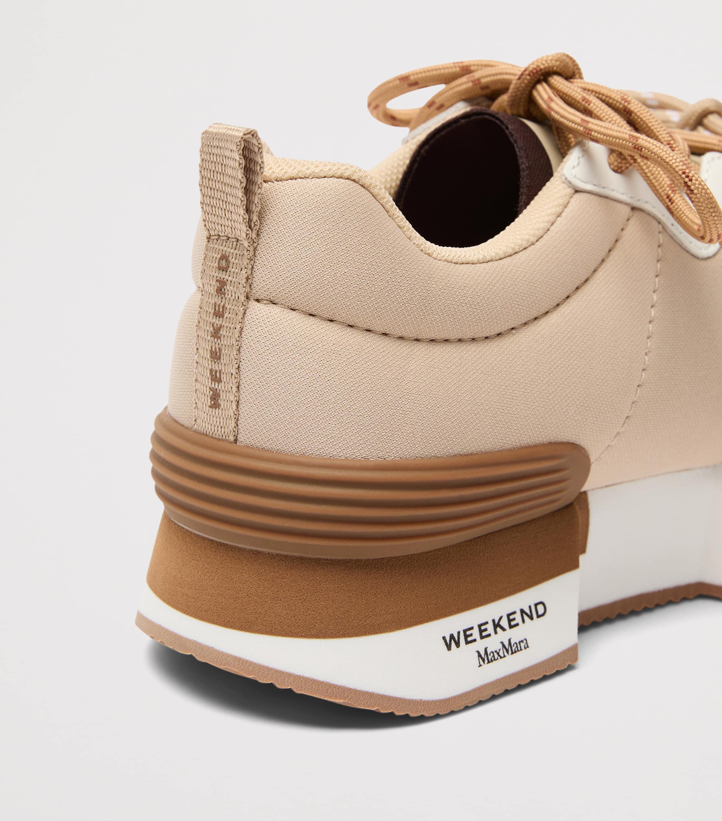 Weekend Max Mara Double Lace Sneakers Ivory Image 6
