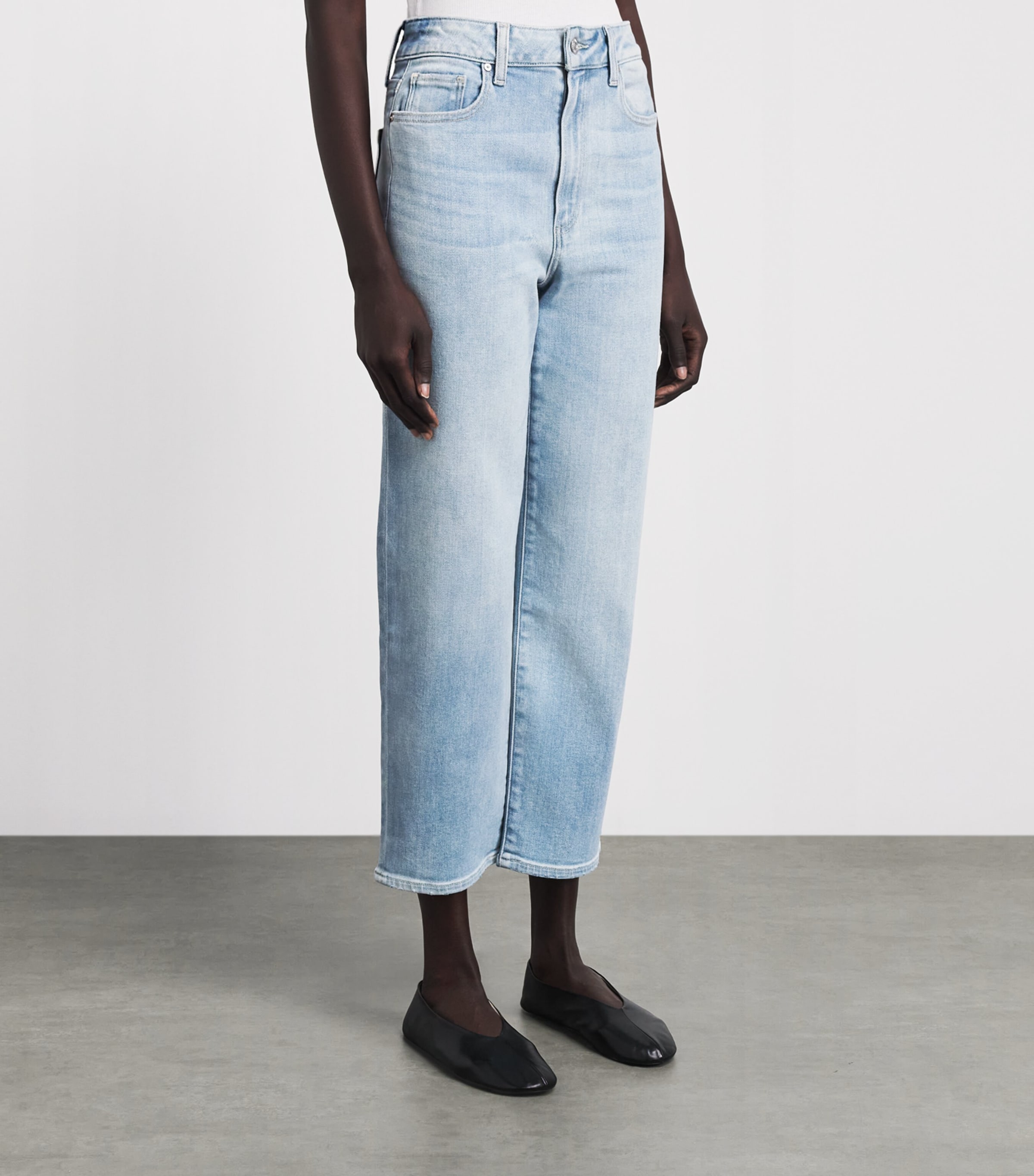 PAIGE Womens Stevie High-Rise Straight Ankle Jeans Coliseum Image 4