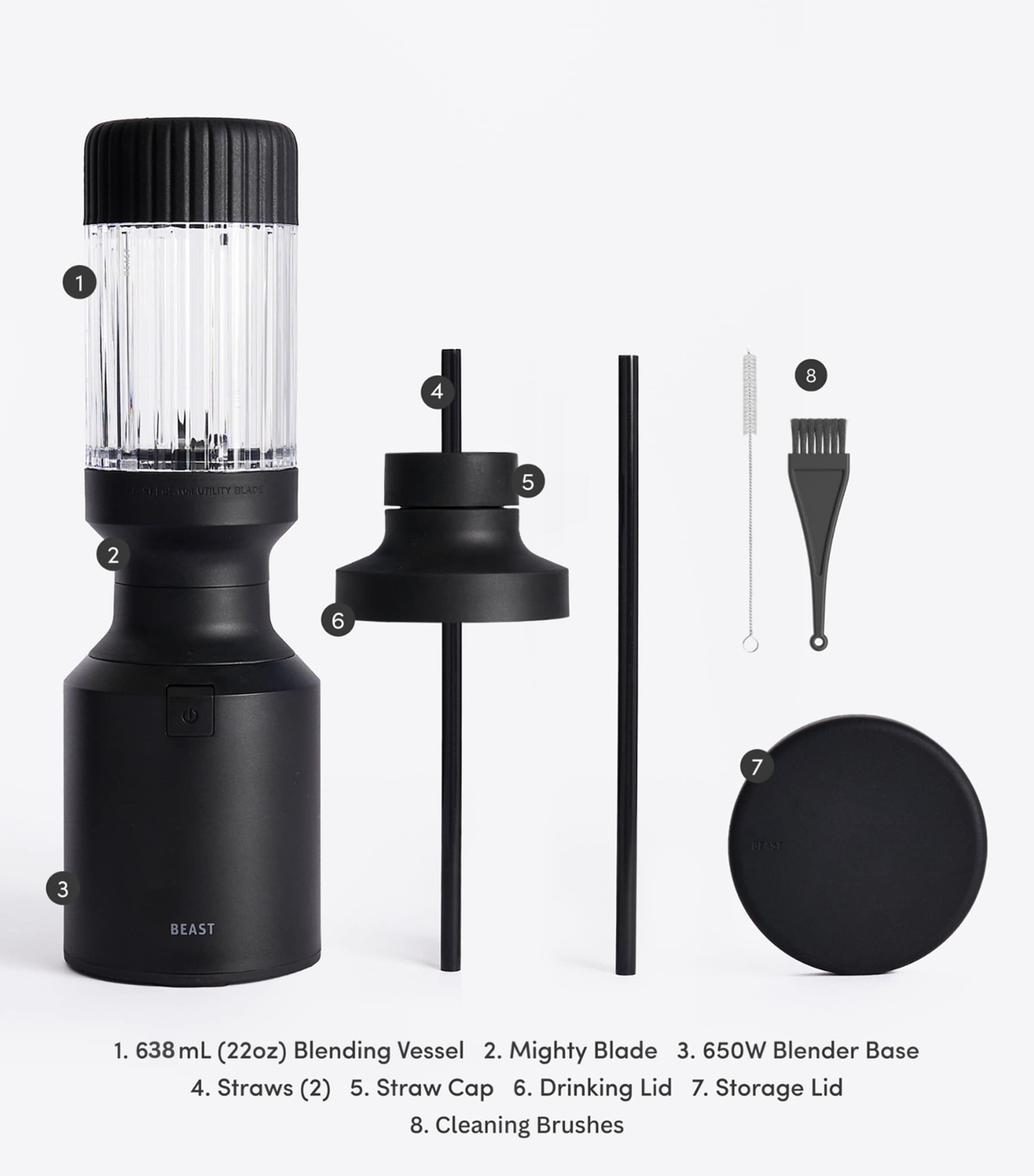 Mighty 650 Blender CARBON BLACK Image 3