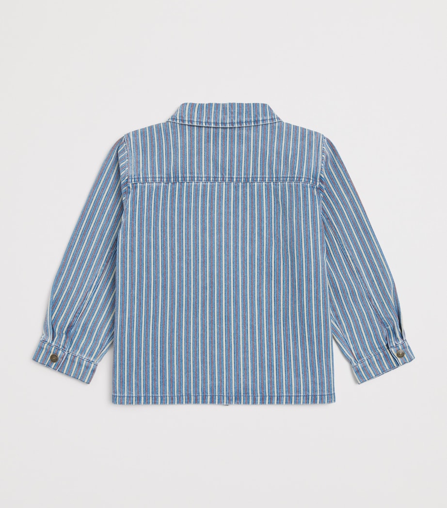 KONGES SLOJD Stripe Magot Denim Shirt (9 Months-10 Years) Bleu Image 2