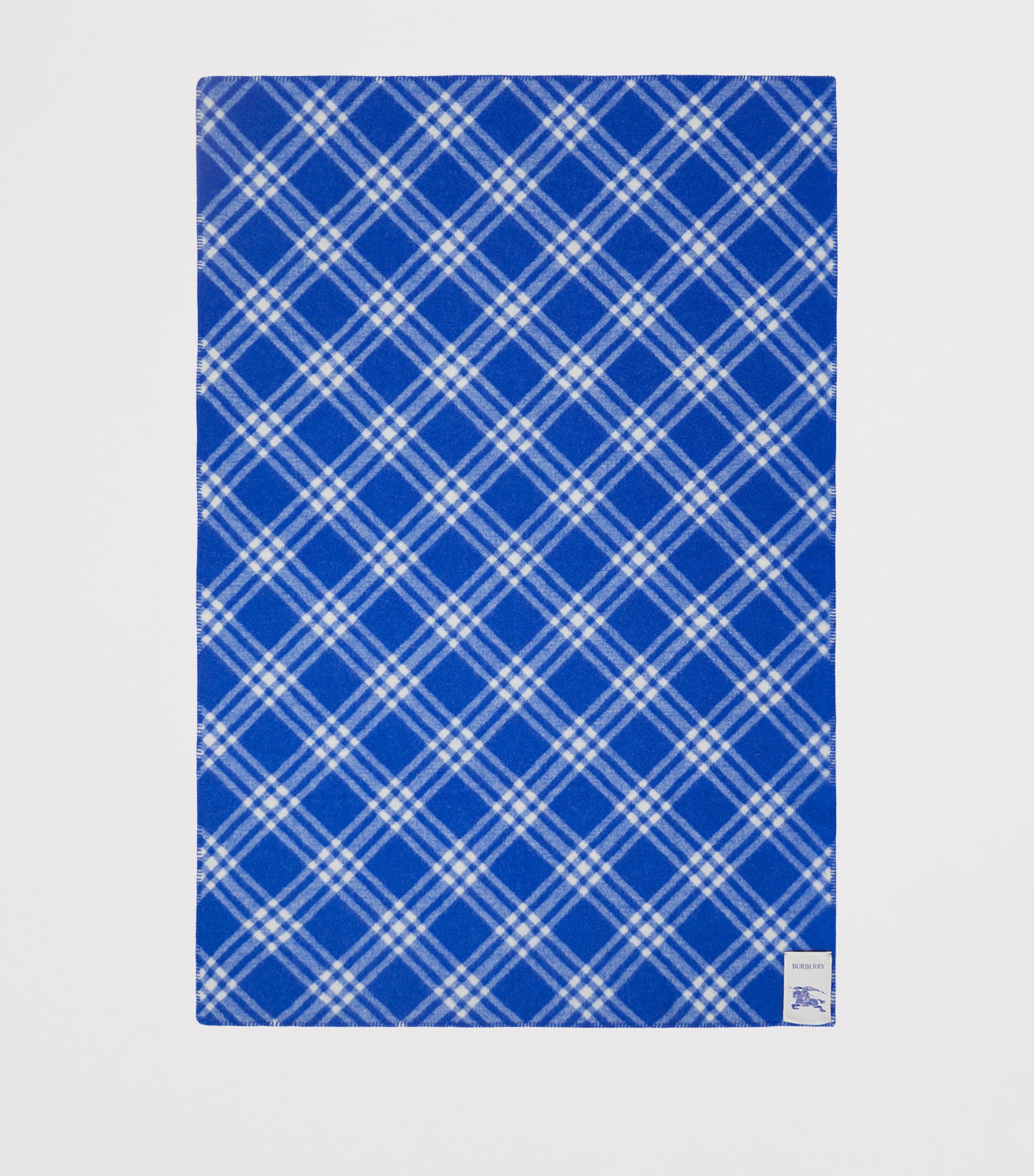 Wool Check Blanket (200cm x 135cm) KNIGHT Image 4