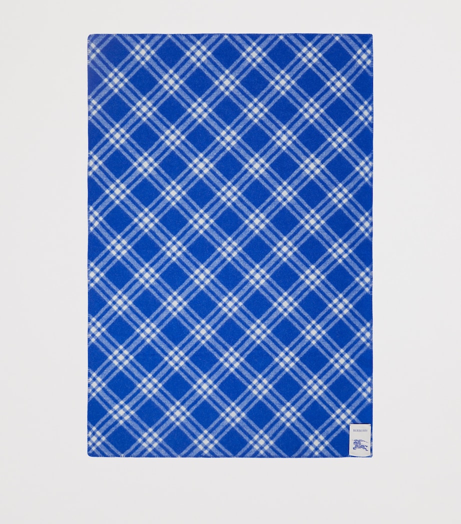 Wool Check Blanket (200cm x 135cm) KNIGHT Image 4