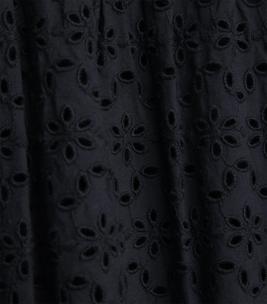 Ulla Johnson Womens Broderie Anglaise Constance Maxi Dress Midnight Image 6